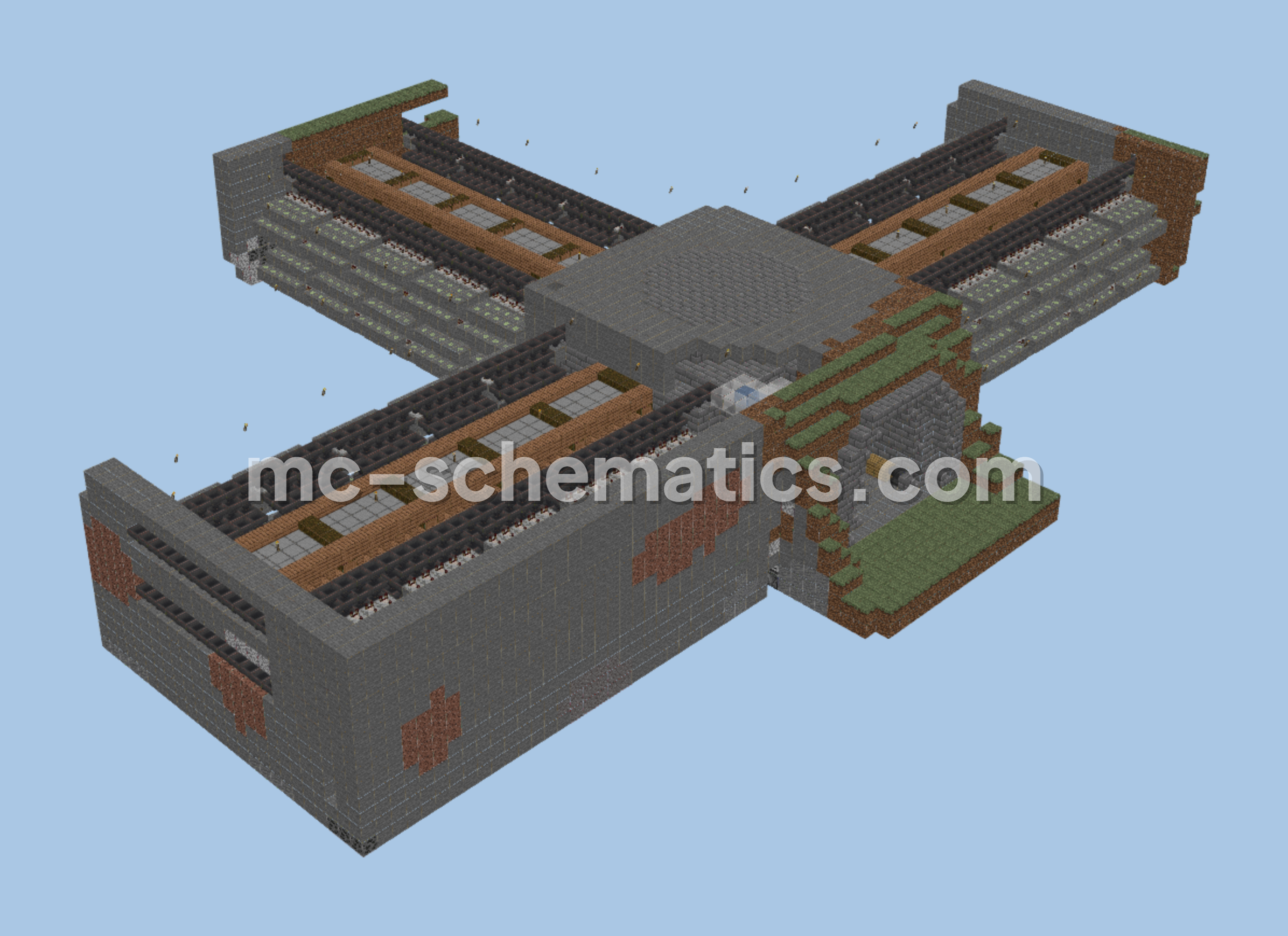 Large Automatic Storage System Minecraft schematic preview