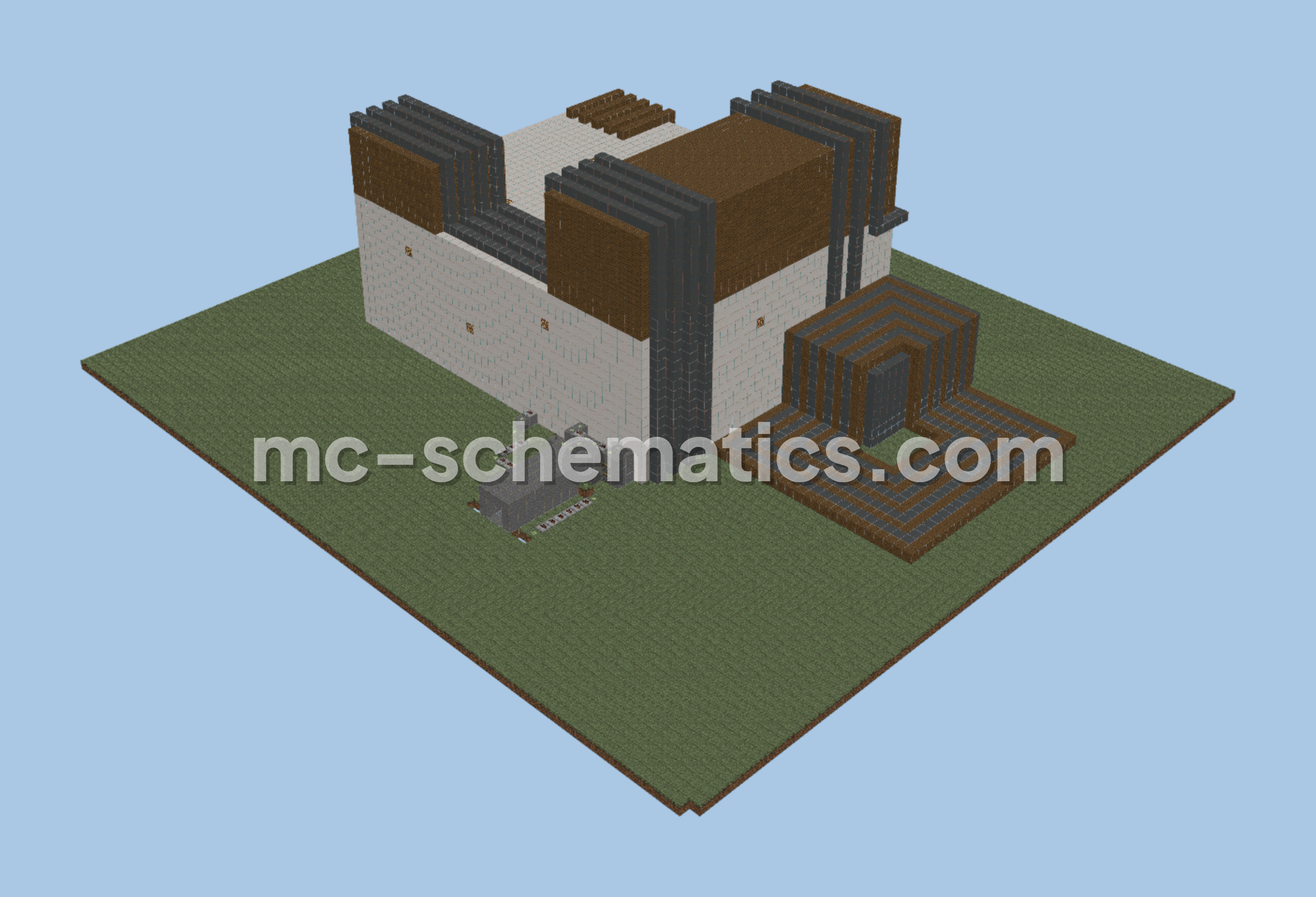 Large Elegant Mansion Minecraft schematic preview