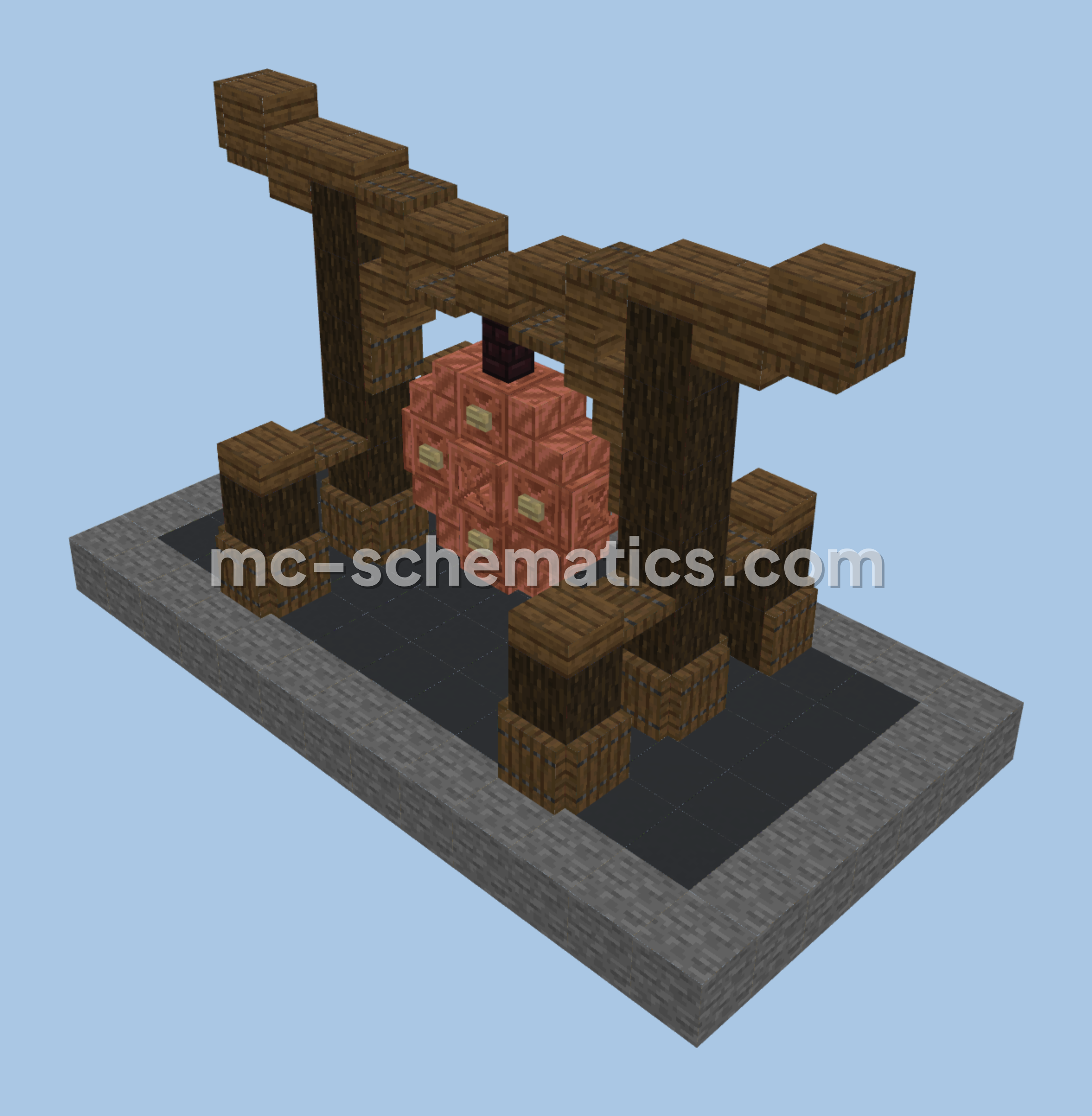 Large Gong Decoration Minecraft schematic preview
