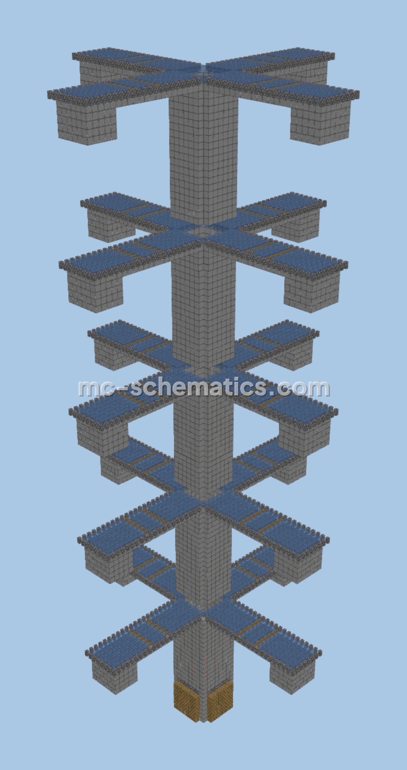 Large Iron Farm Minecraft schematic preview