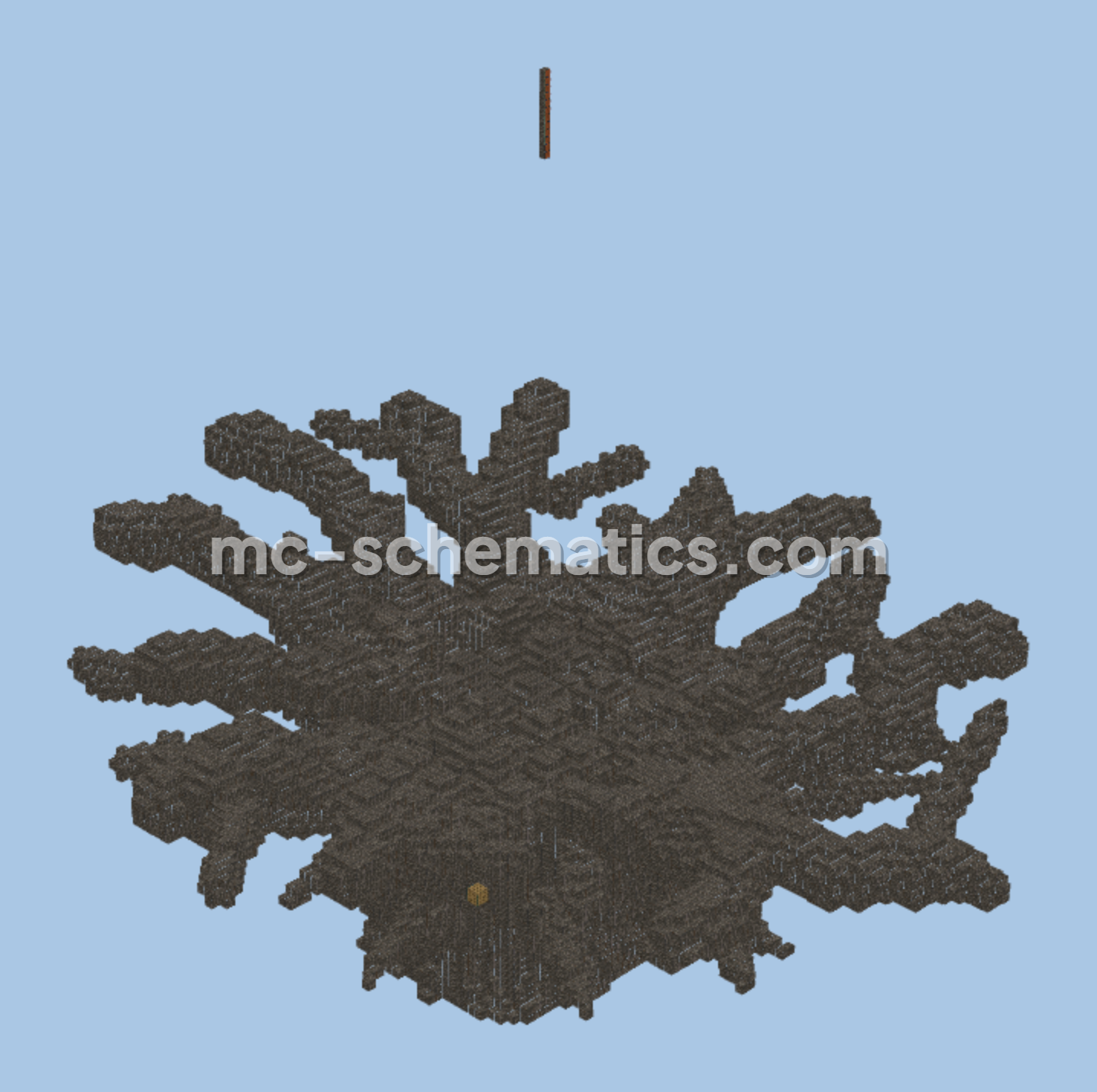 Large Leaf-Free Tree Crown Minecraft schematic preview