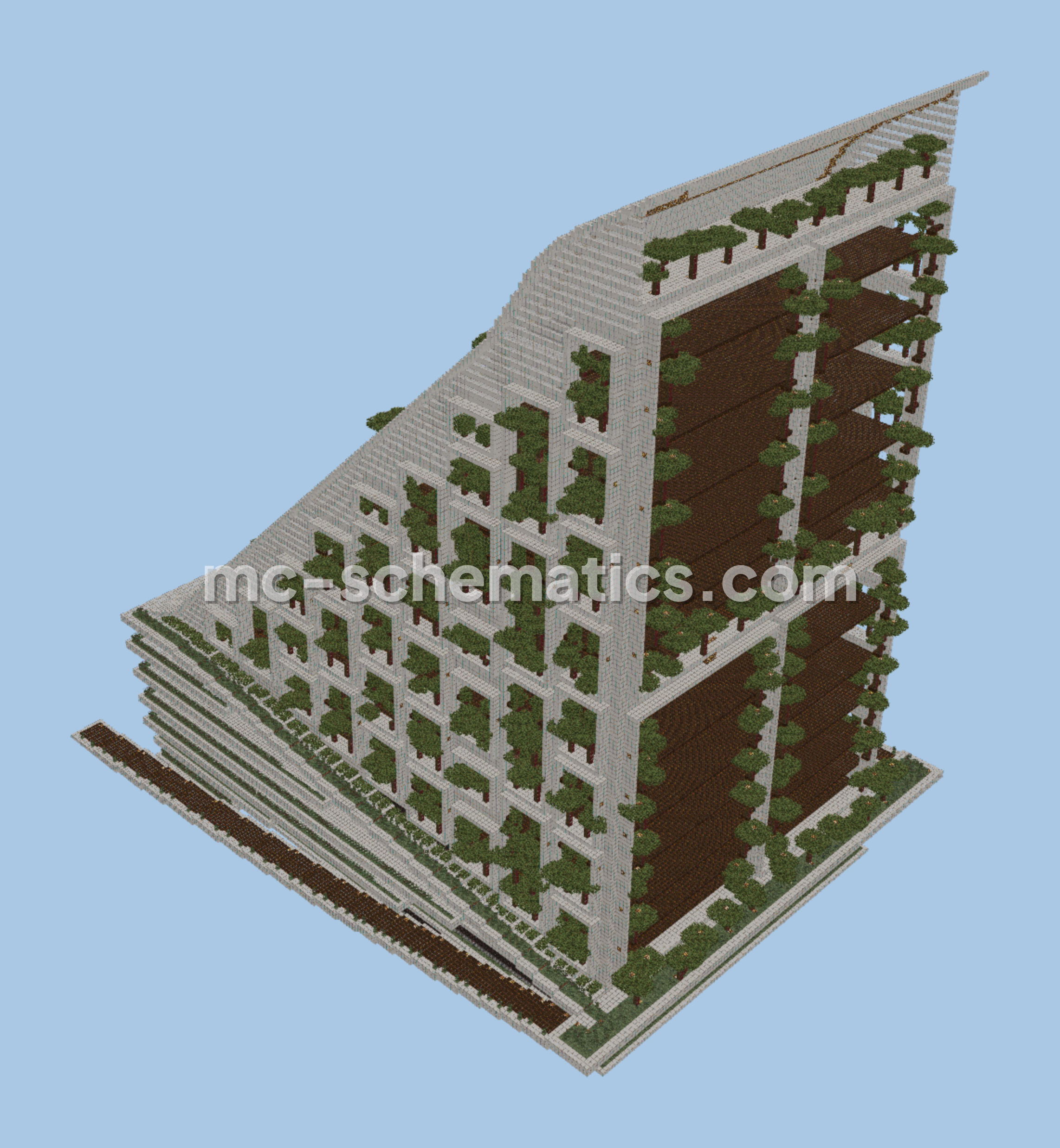 Large Modern Structure Minecraft schematic preview