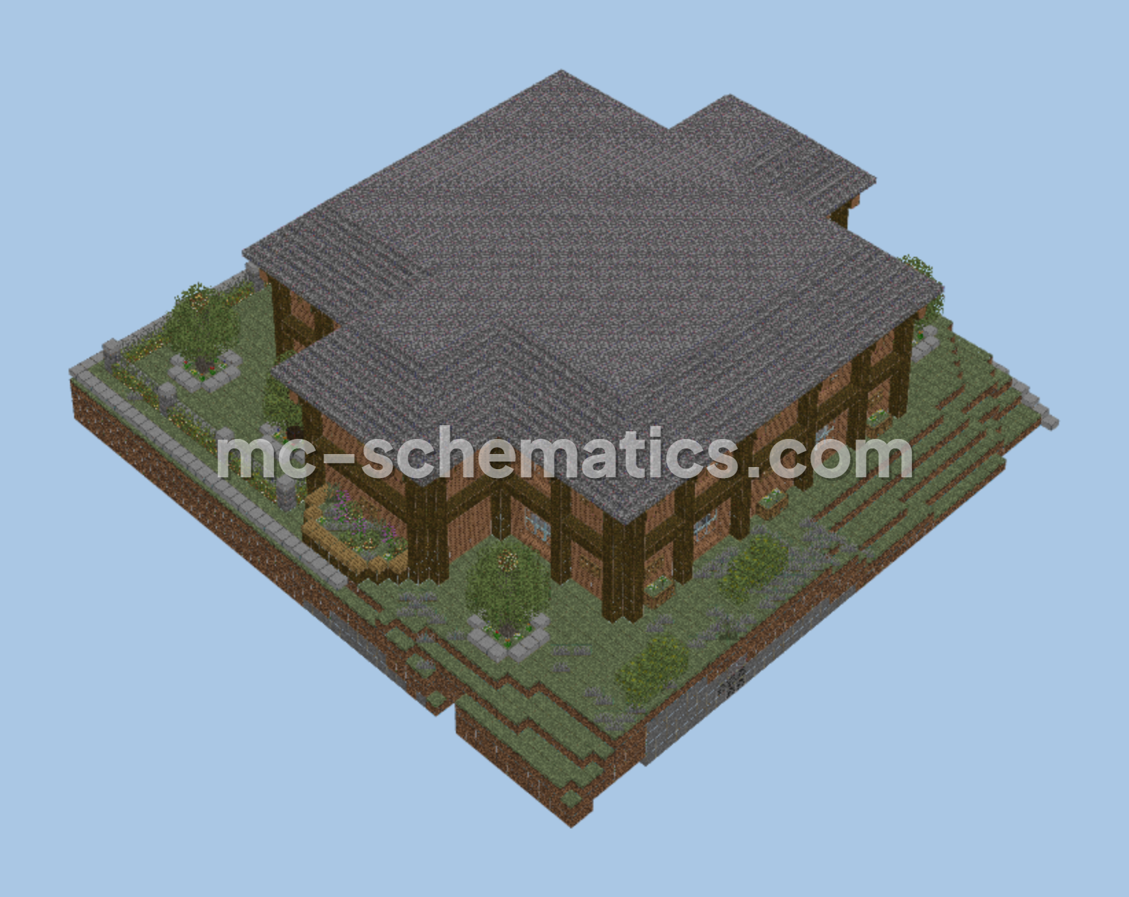 Large Server Warehouse Minecraft schematic preview