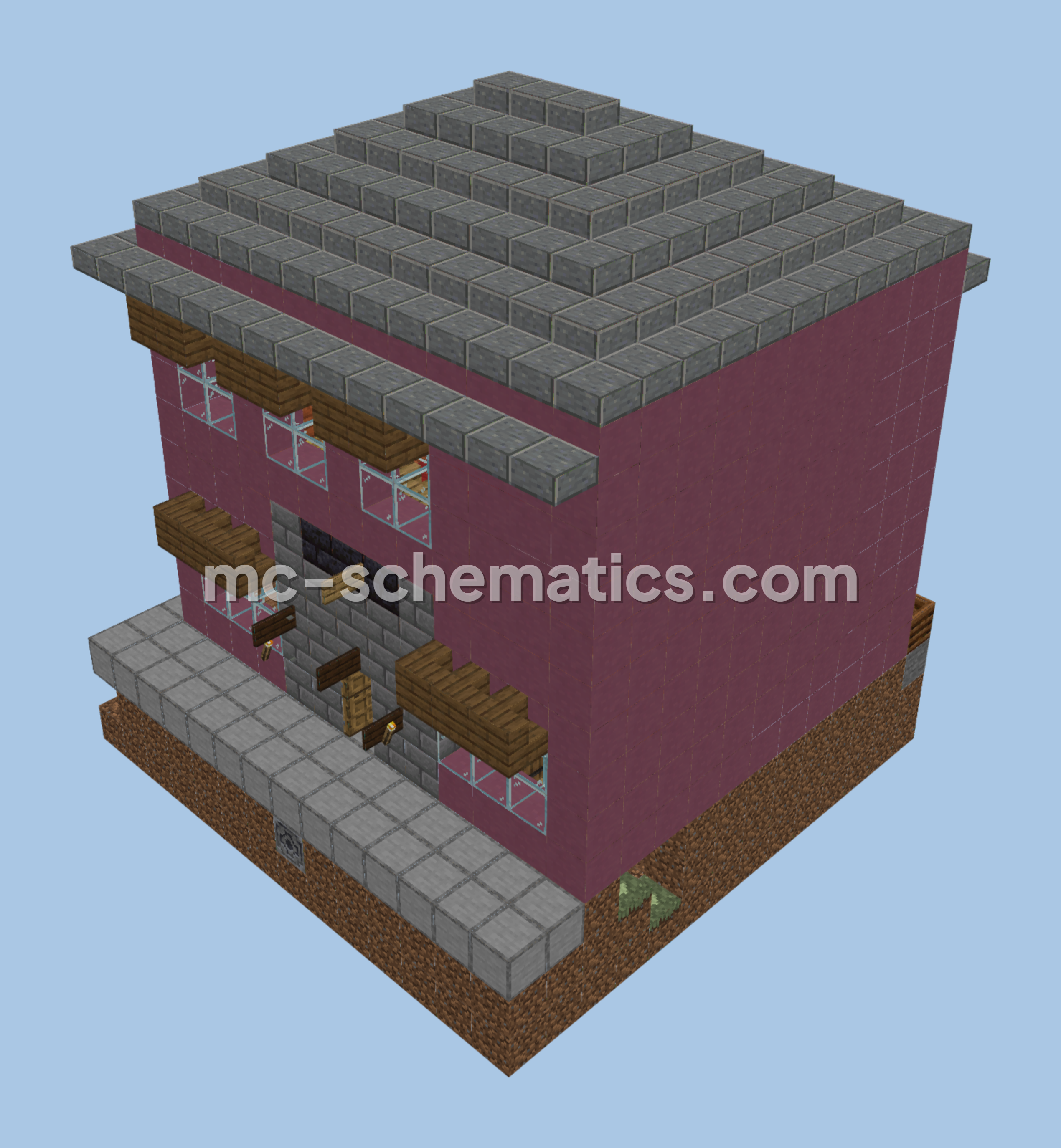 Lawyer's Office Building from Vice City Minecraft schematic preview