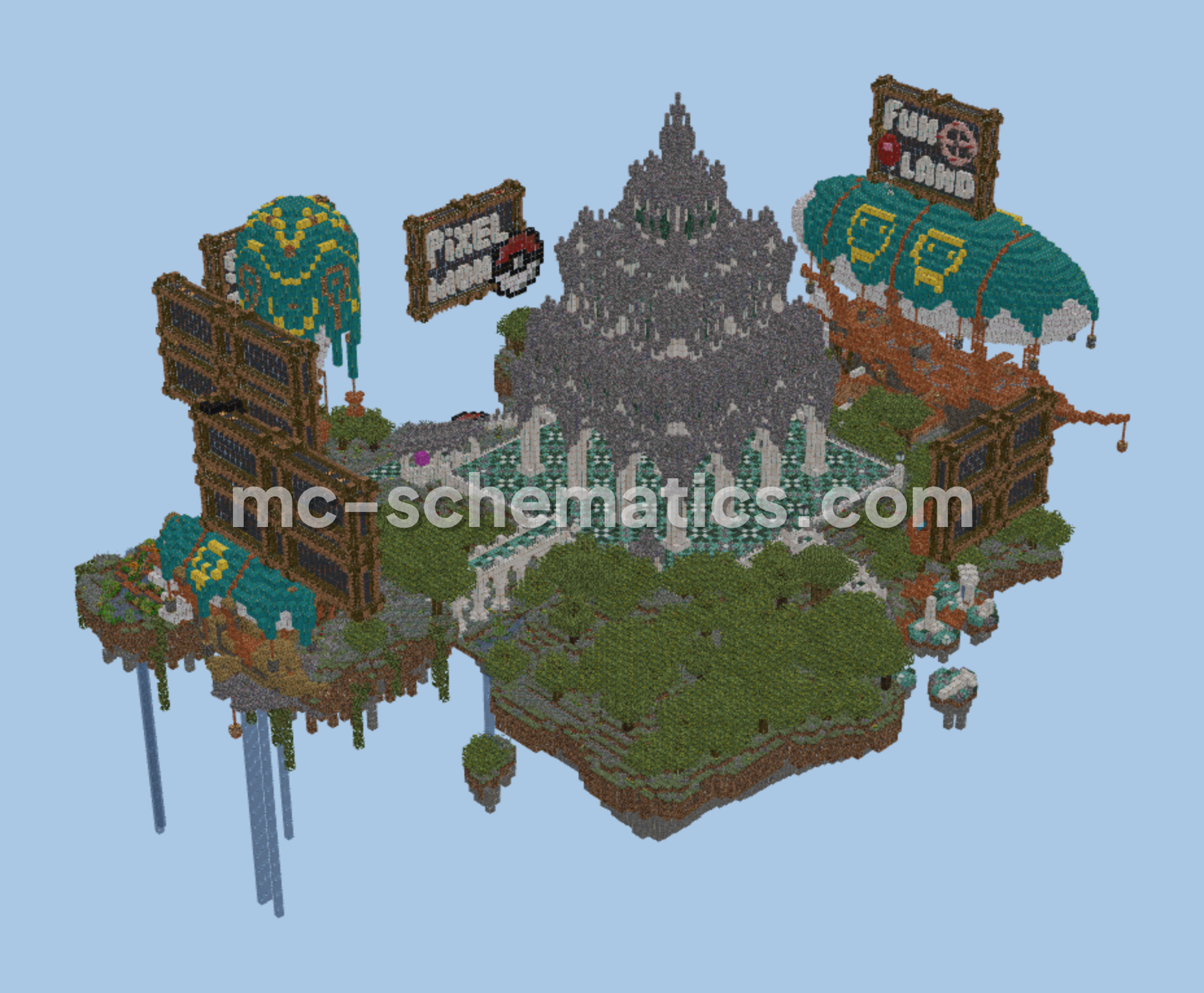Legocraft Spawn Island Minecraft schematic preview