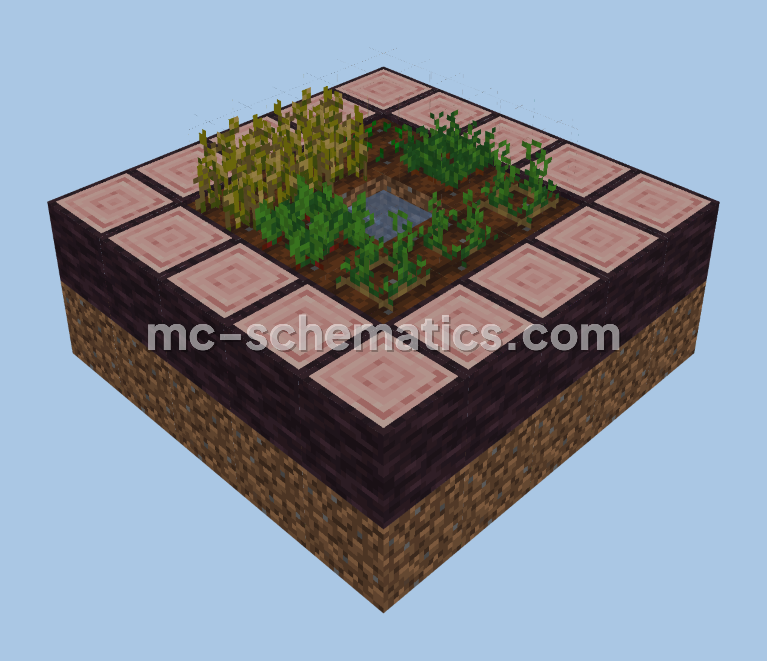 Leniland Field 5x5 Structure Minecraft schematic preview