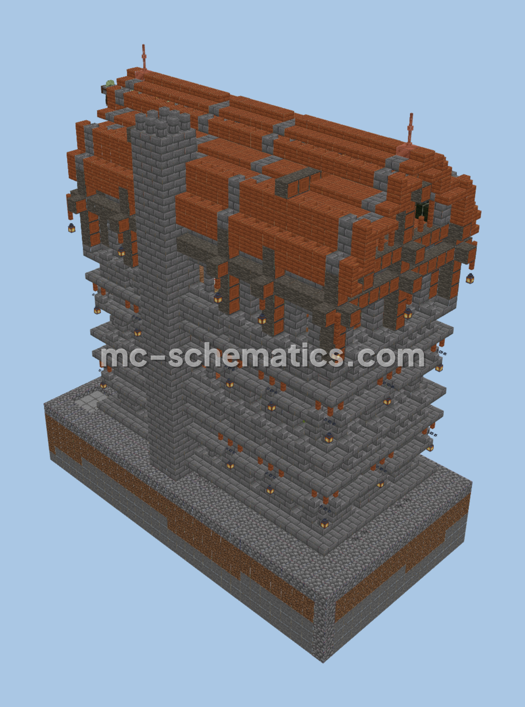 Leniland Office Building Minecraft schematic preview