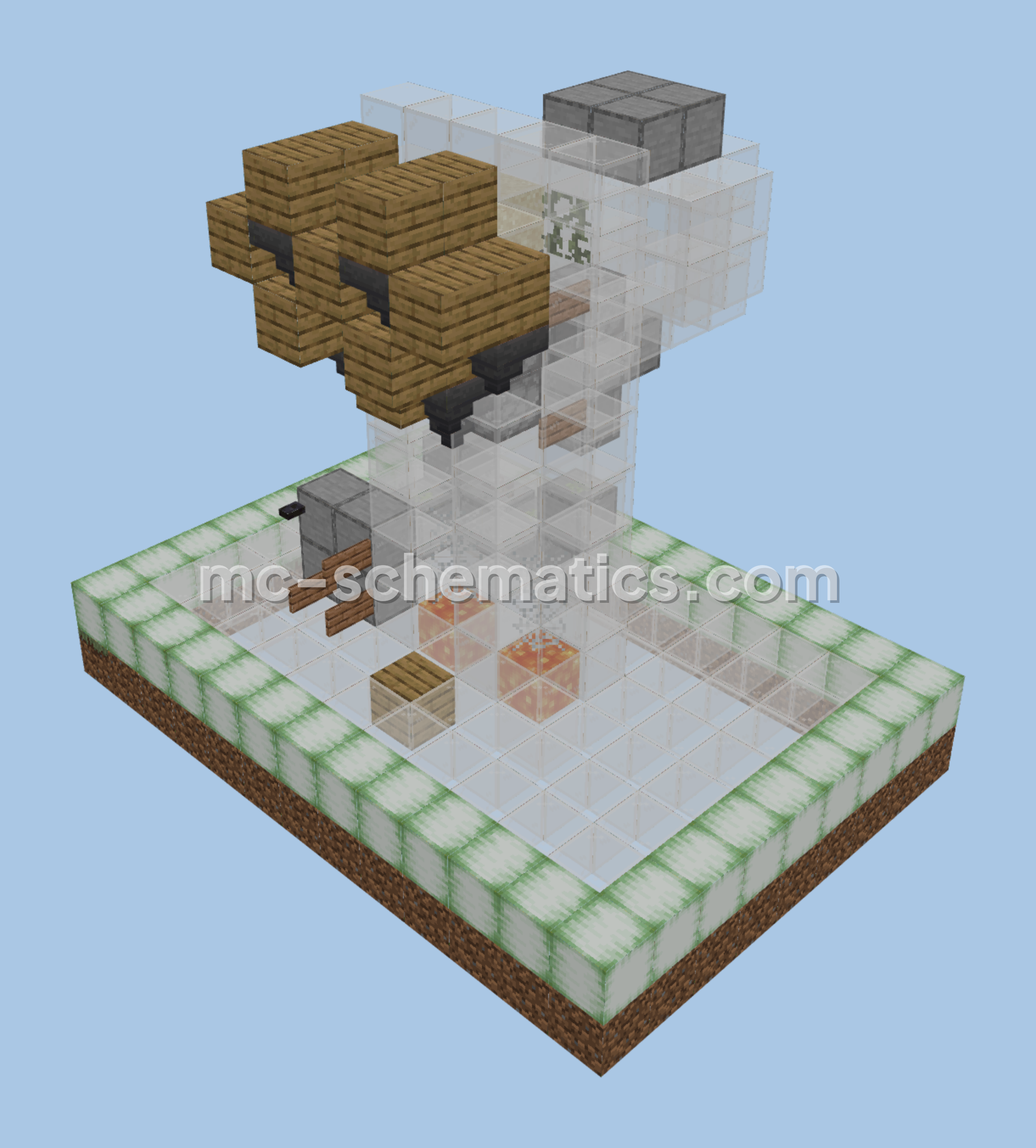 Lepisma XP Farm Minecraft schematic preview