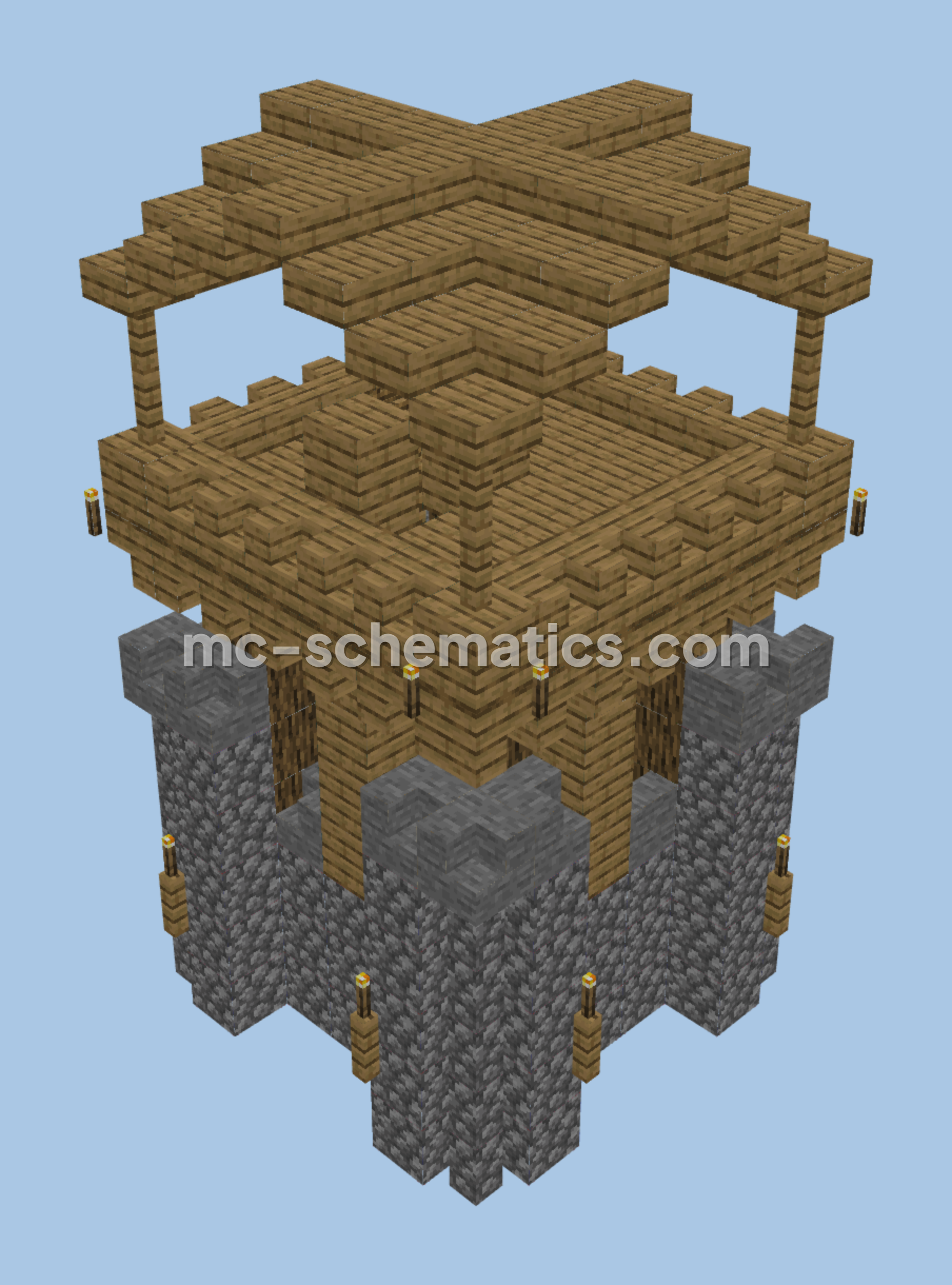 Level 3 Guard Tower Minecraft schematic preview