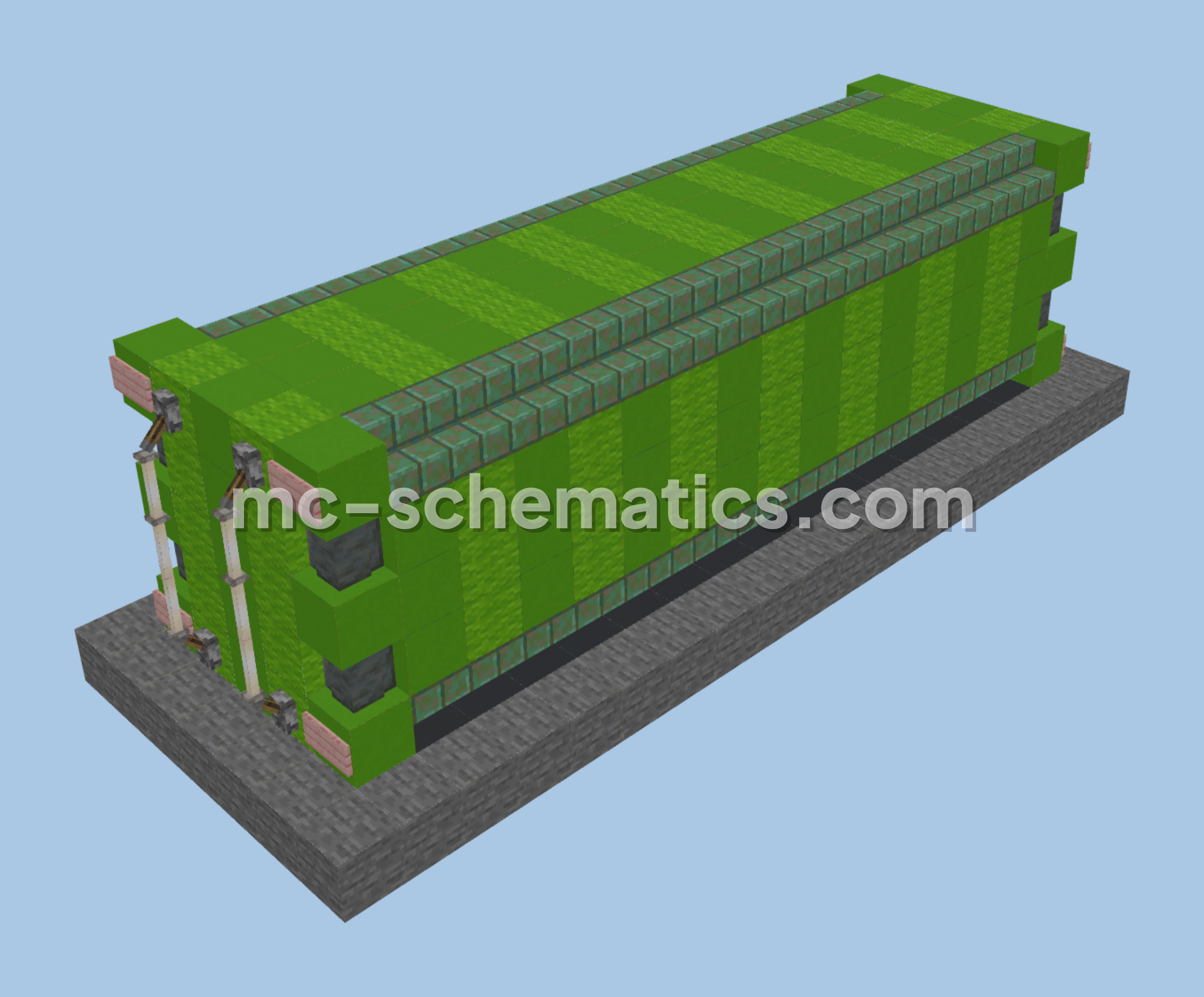 Lime Container Decoration Minecraft schematic preview