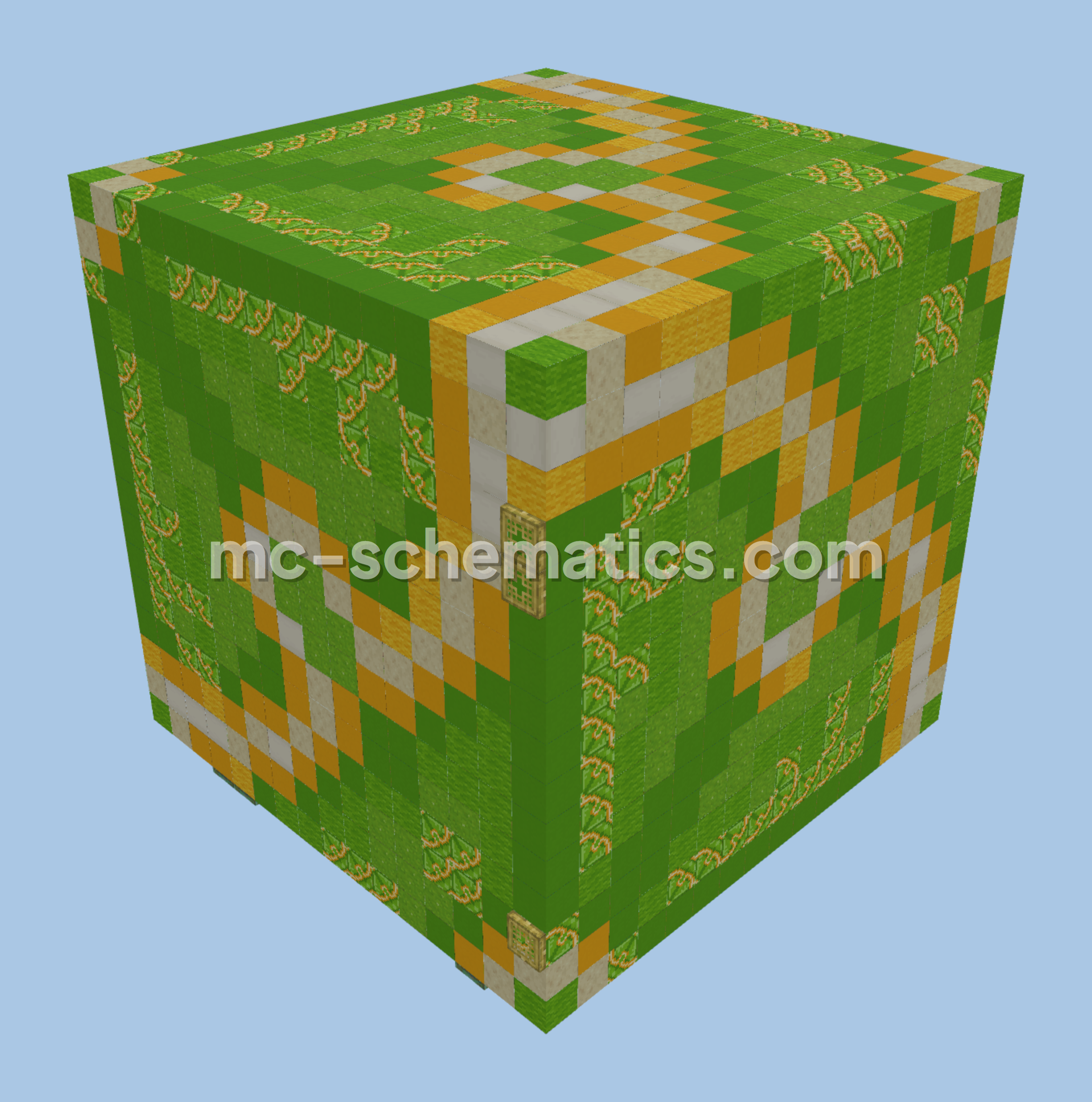 Lime Glazed Terracotta Build Minecraft schematic preview
