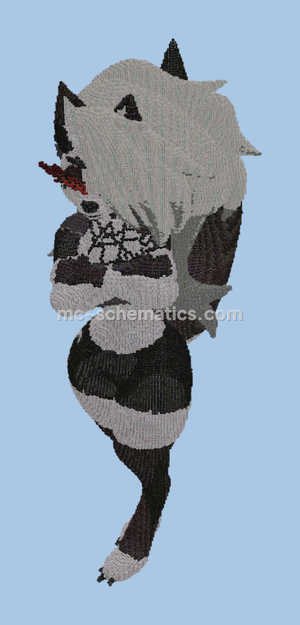 Loona Character Statue Minecraft schematic preview