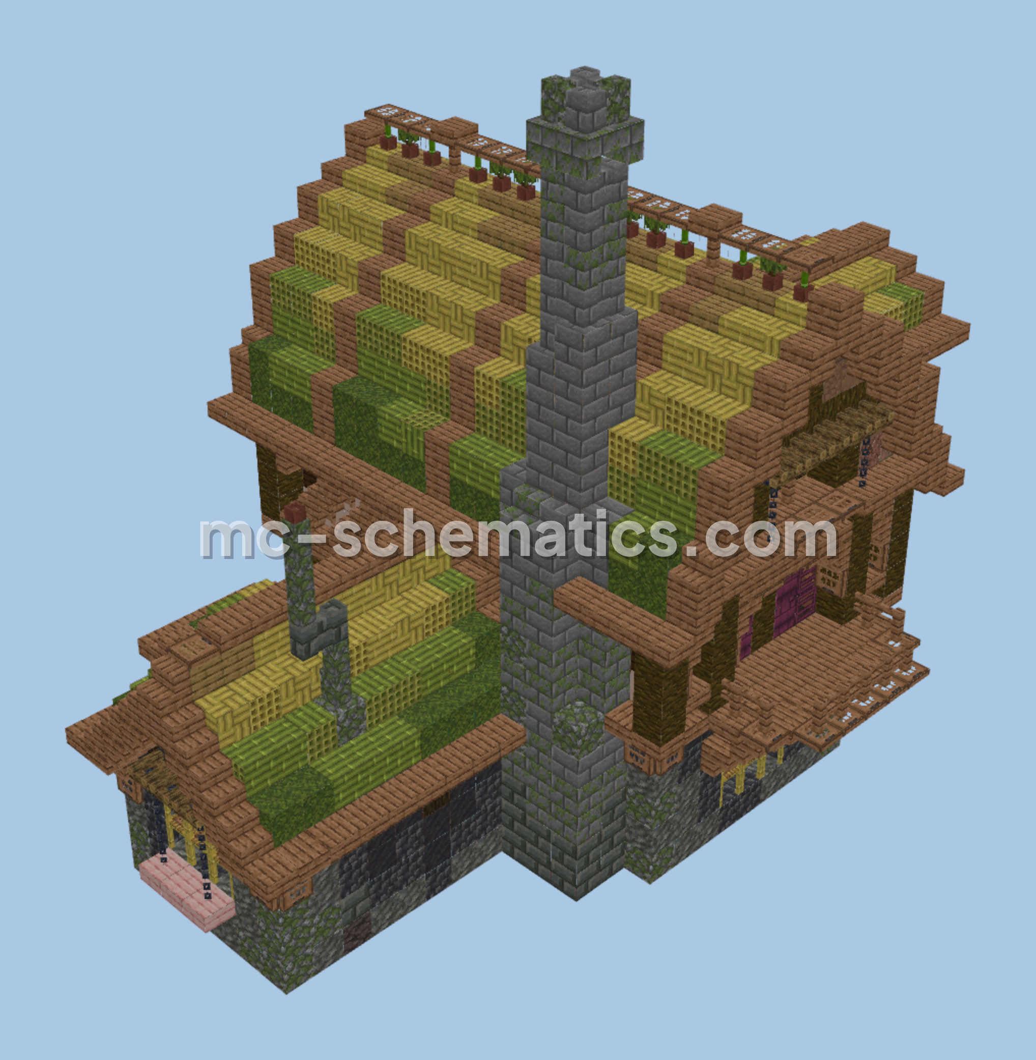 Magical Farmhouse Minecraft schematic preview