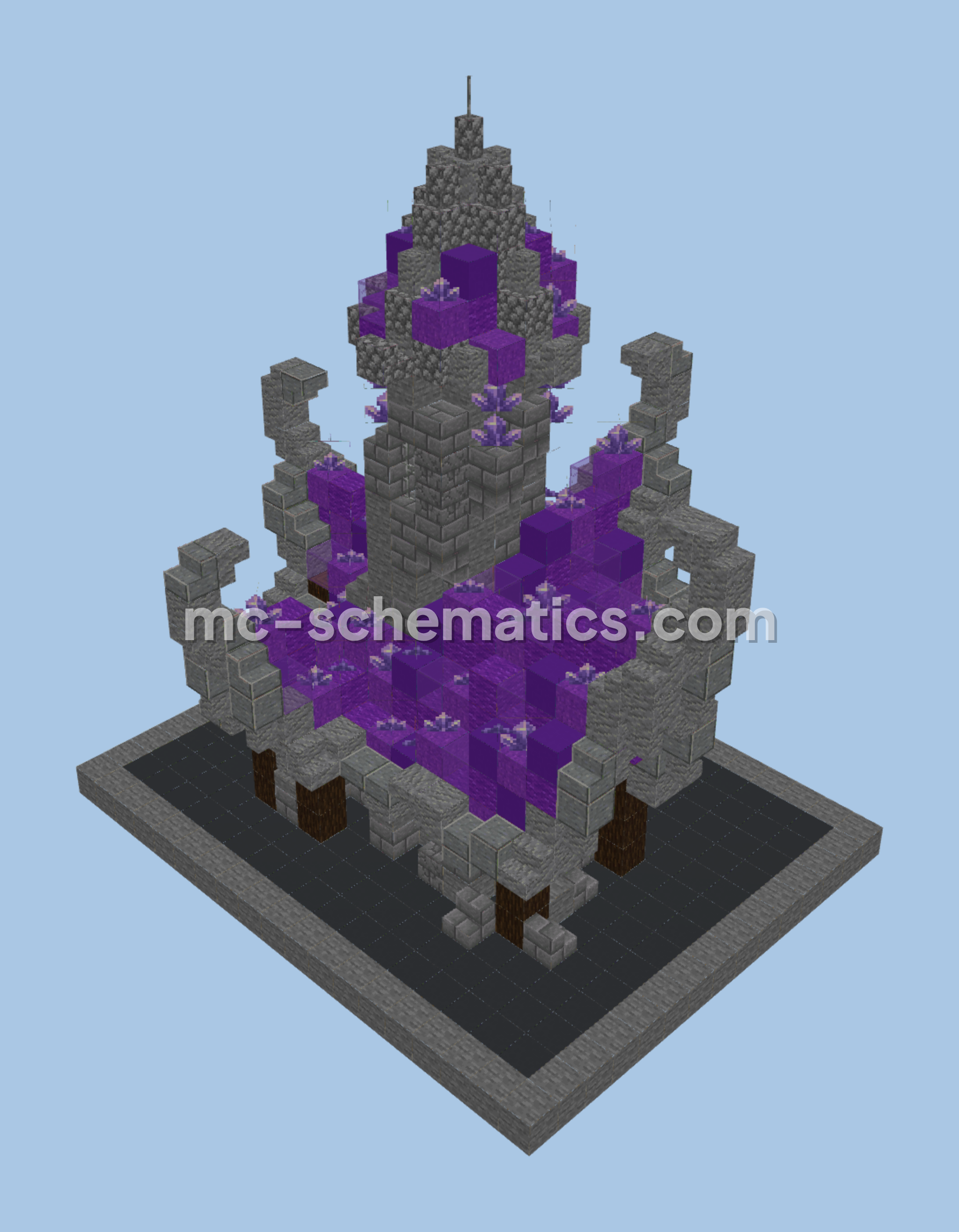 Magical Medieval Fantasy House 3 Schematic Minecraft schematic preview