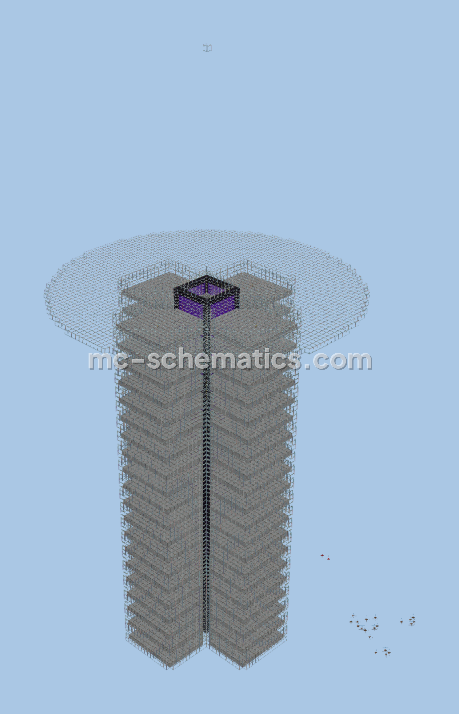 Magma Cube Farm With Storage Minecraft schematic preview