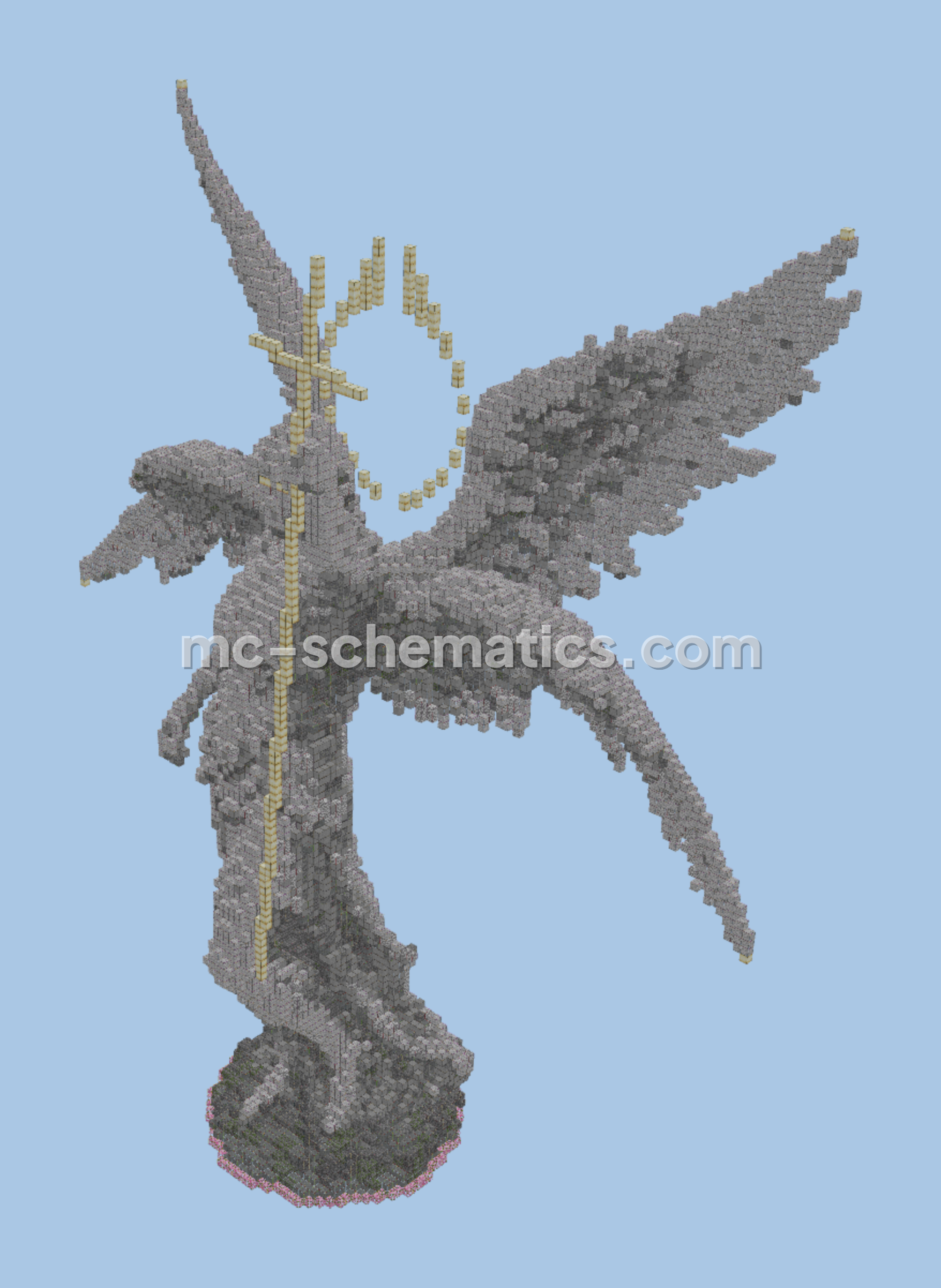 Majestic Angel Statue Minecraft schematic preview