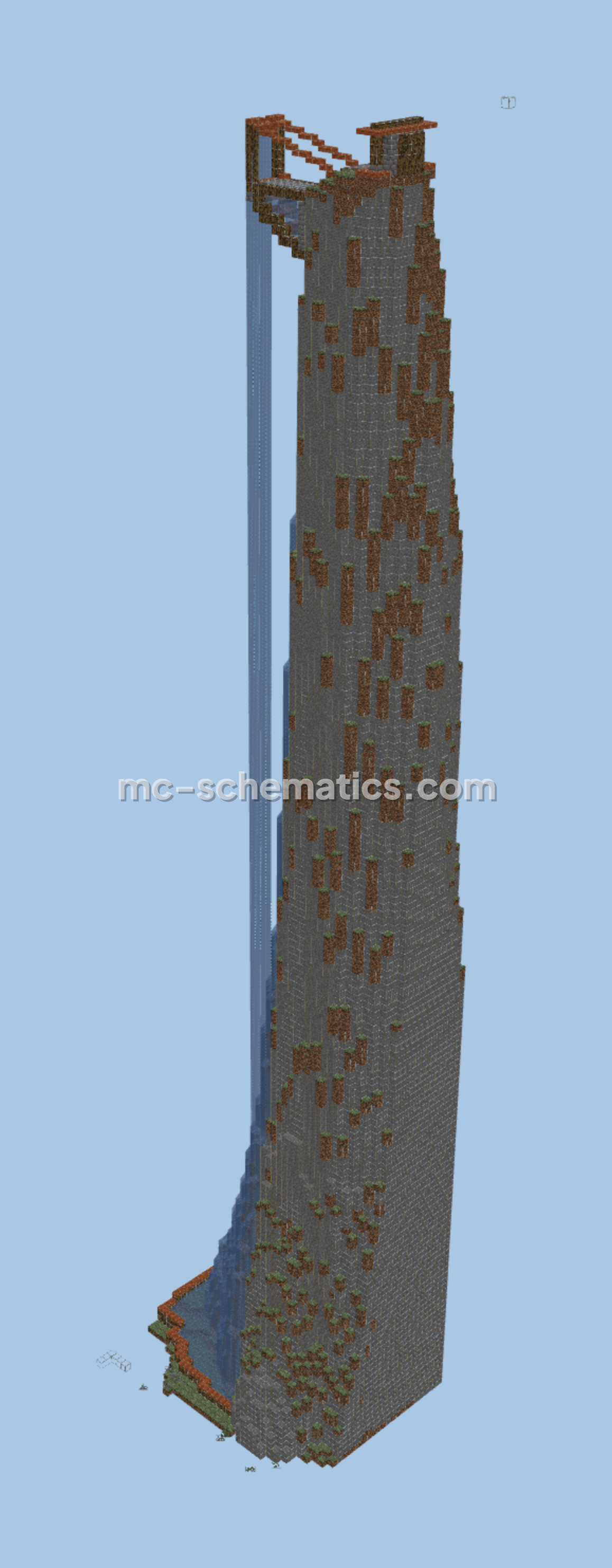 Majestic Mountain Structure Minecraft schematic preview
