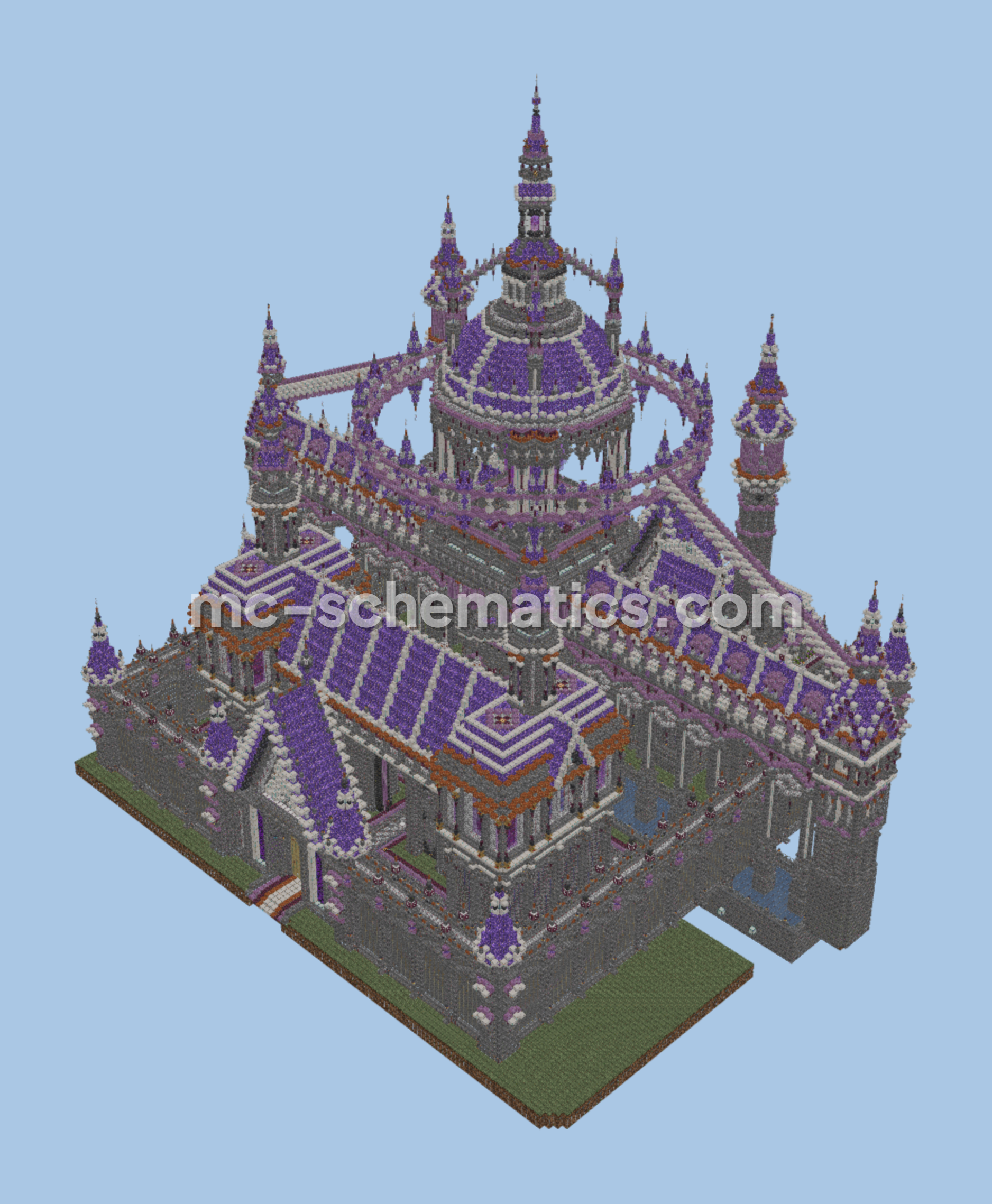Majestic Palace Structure Minecraft schematic preview