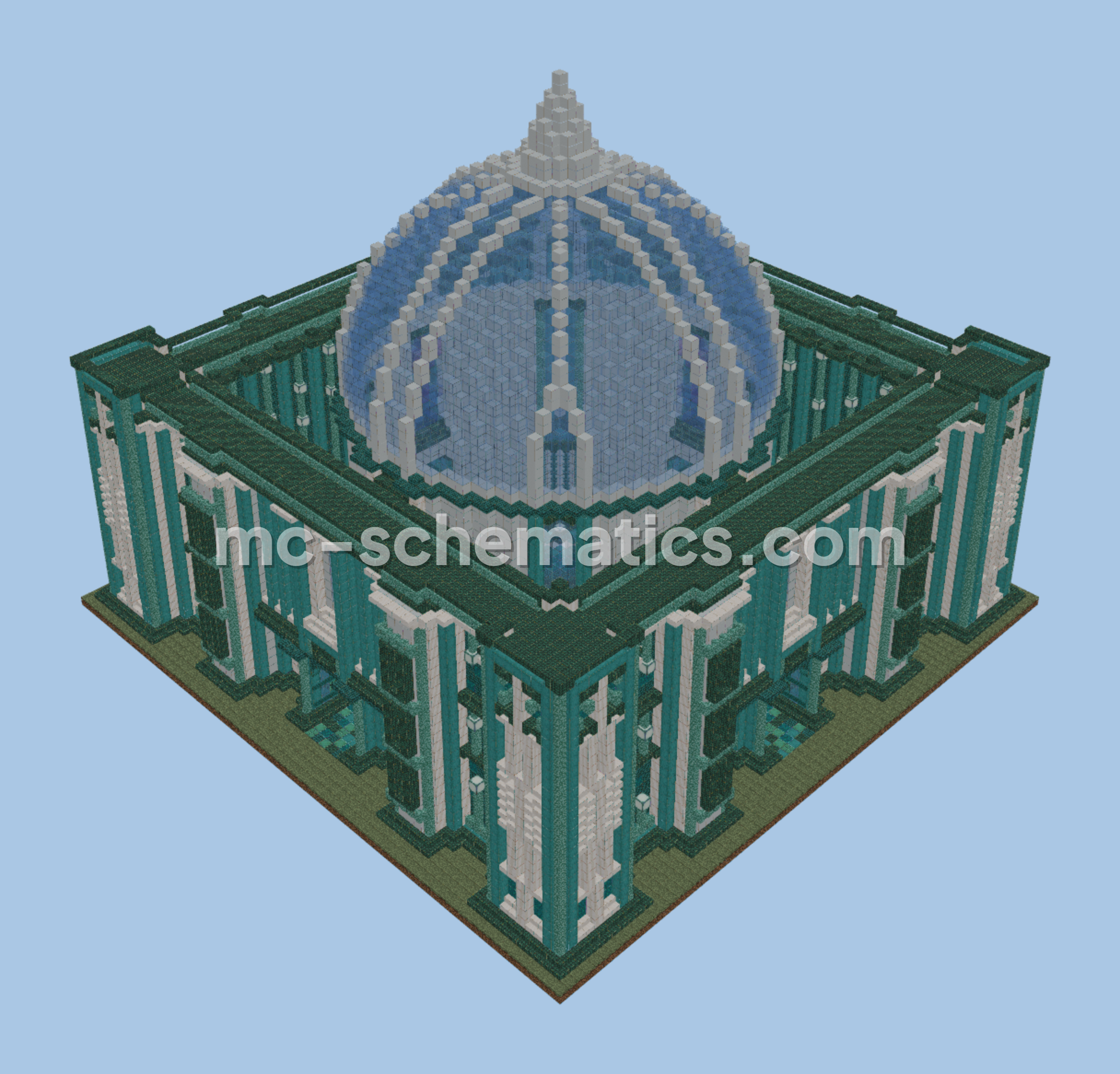 Majestic Professional Hub Minecraft schematic preview