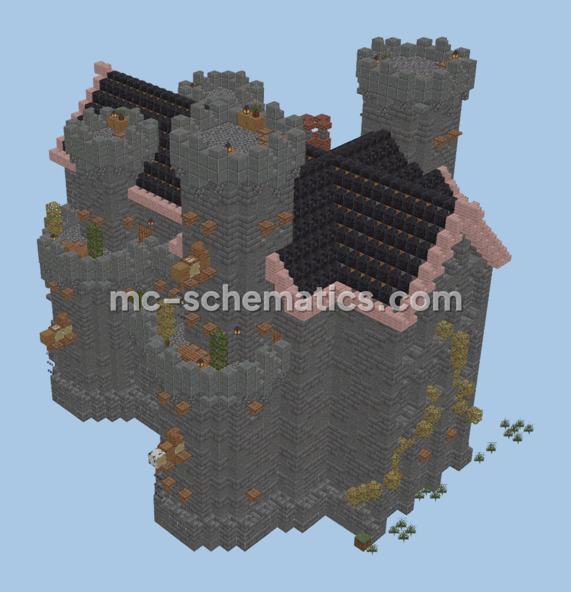 Majestic Royal Mansion Minecraft schematic preview