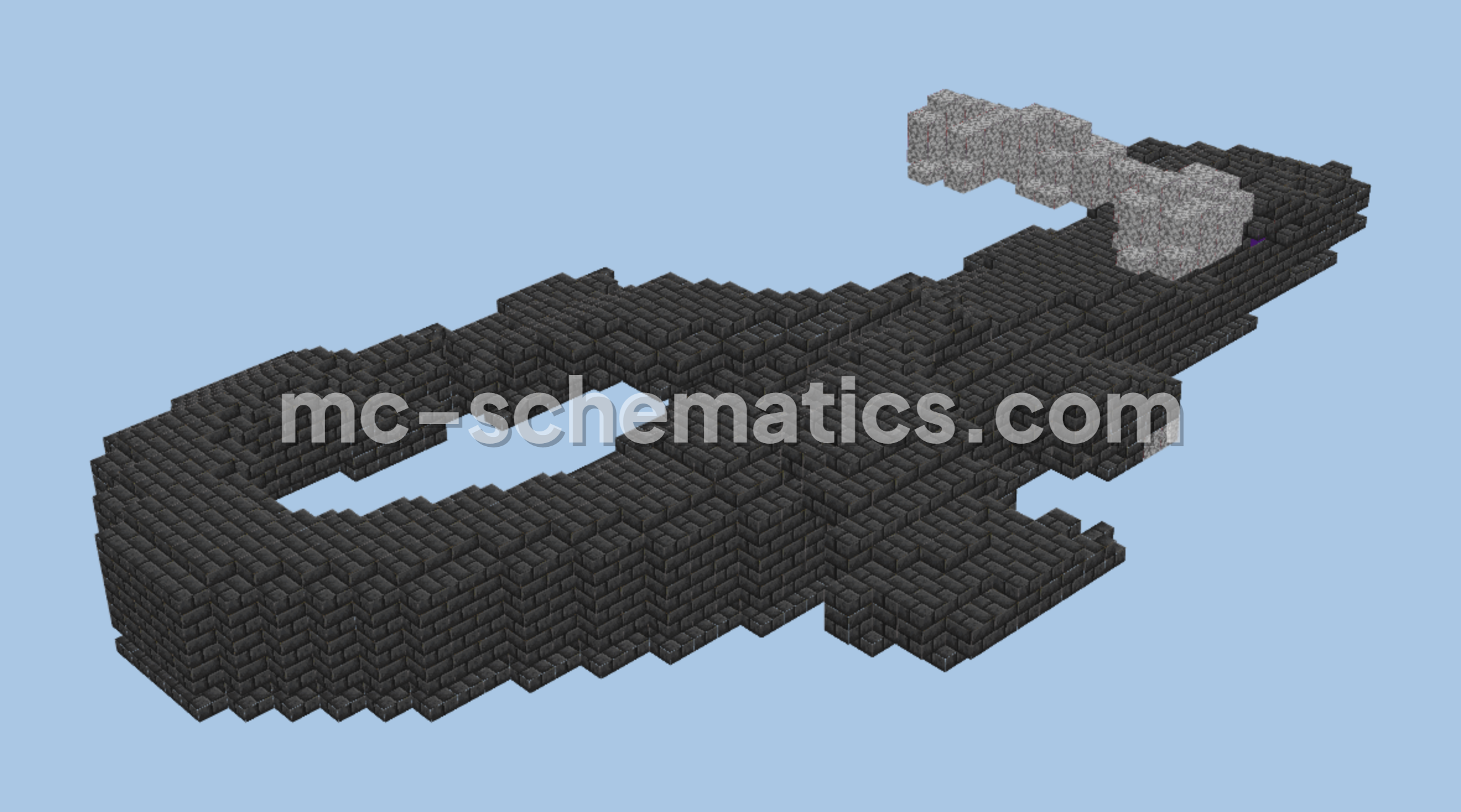 Majestic Sleeping Dragon Statue Minecraft schematic
