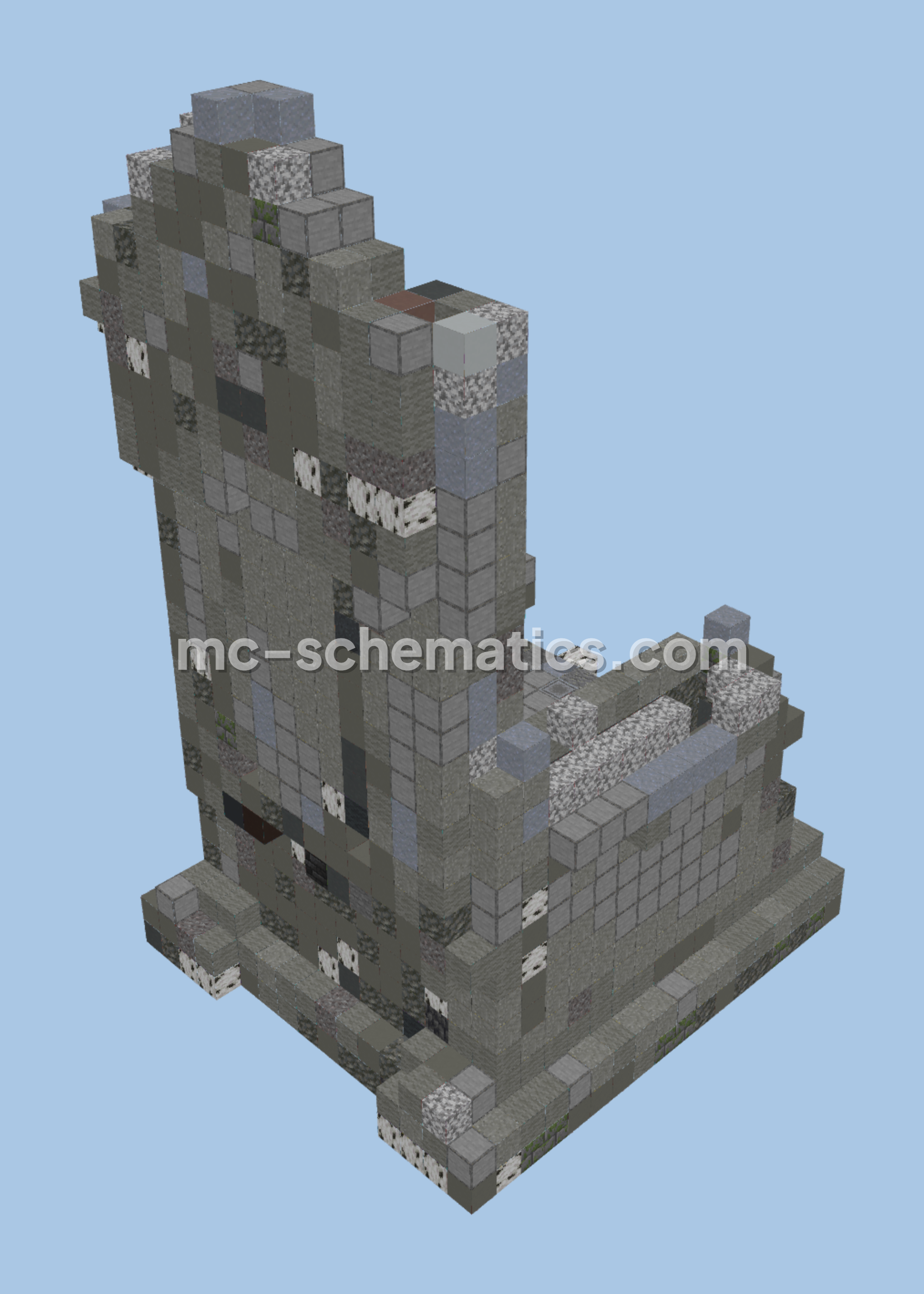 Majestic Stone Throne Minecraft schematic preview