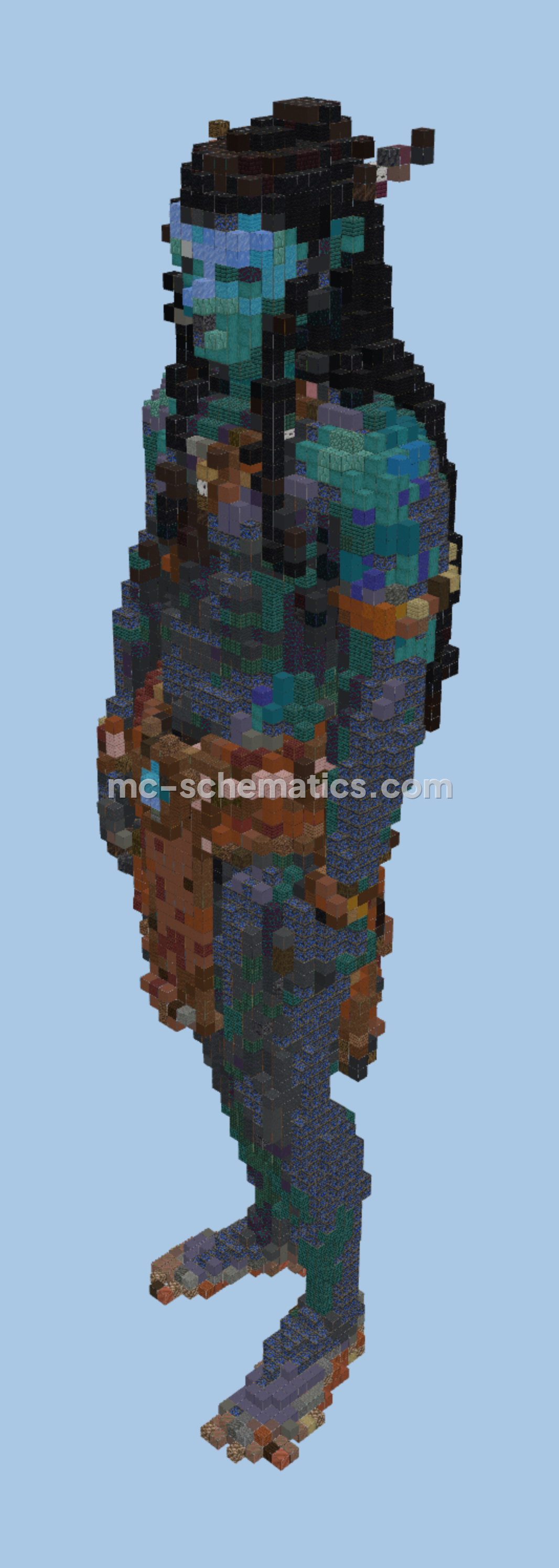 Male Avatar Minecraft Build Minecraft schematic preview