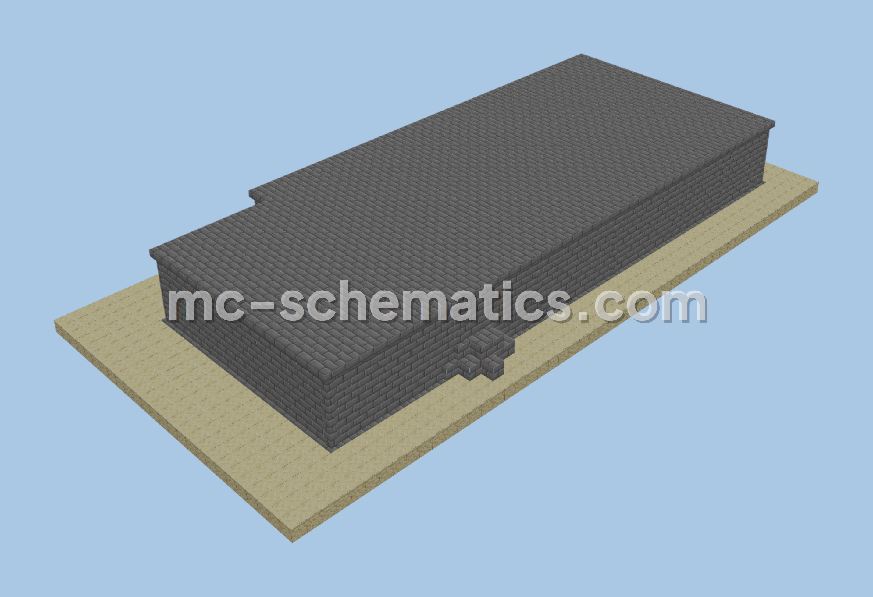 Massive 125-Furnace Super Smelter Minecraft schematic preview