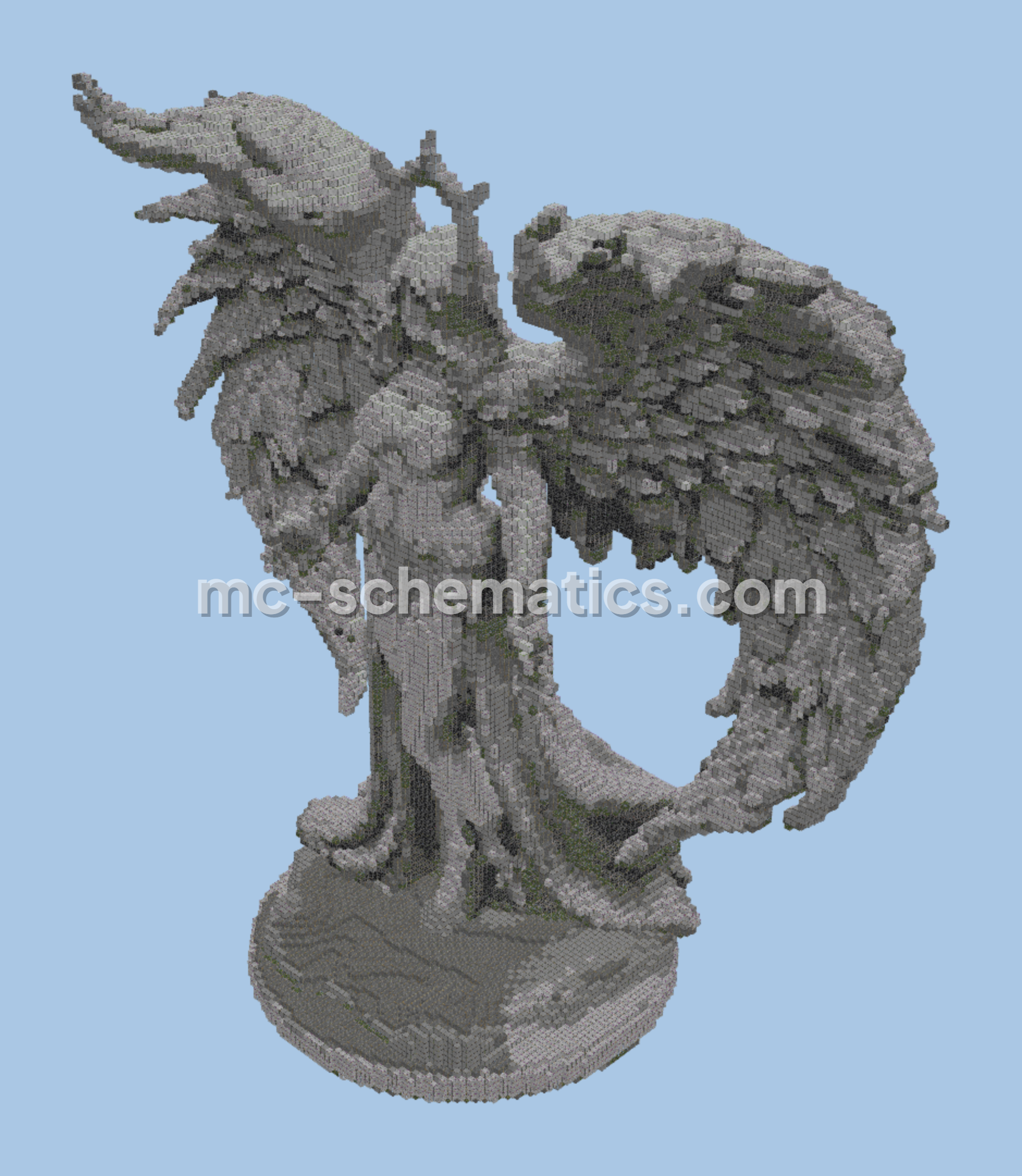 Massive Angel Statue Minecraft schematic