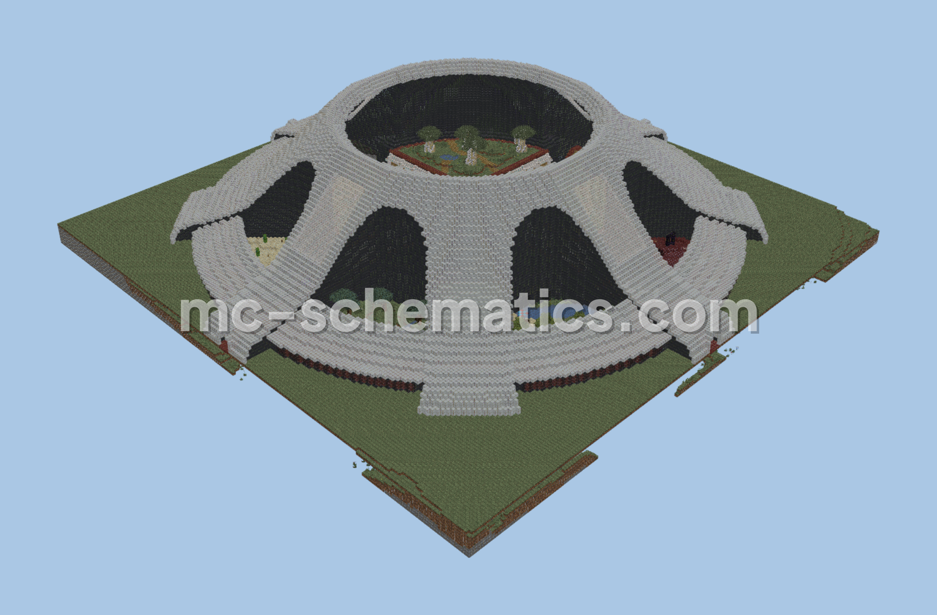 Massive Item Storage Mega Base Minecraft schematic preview