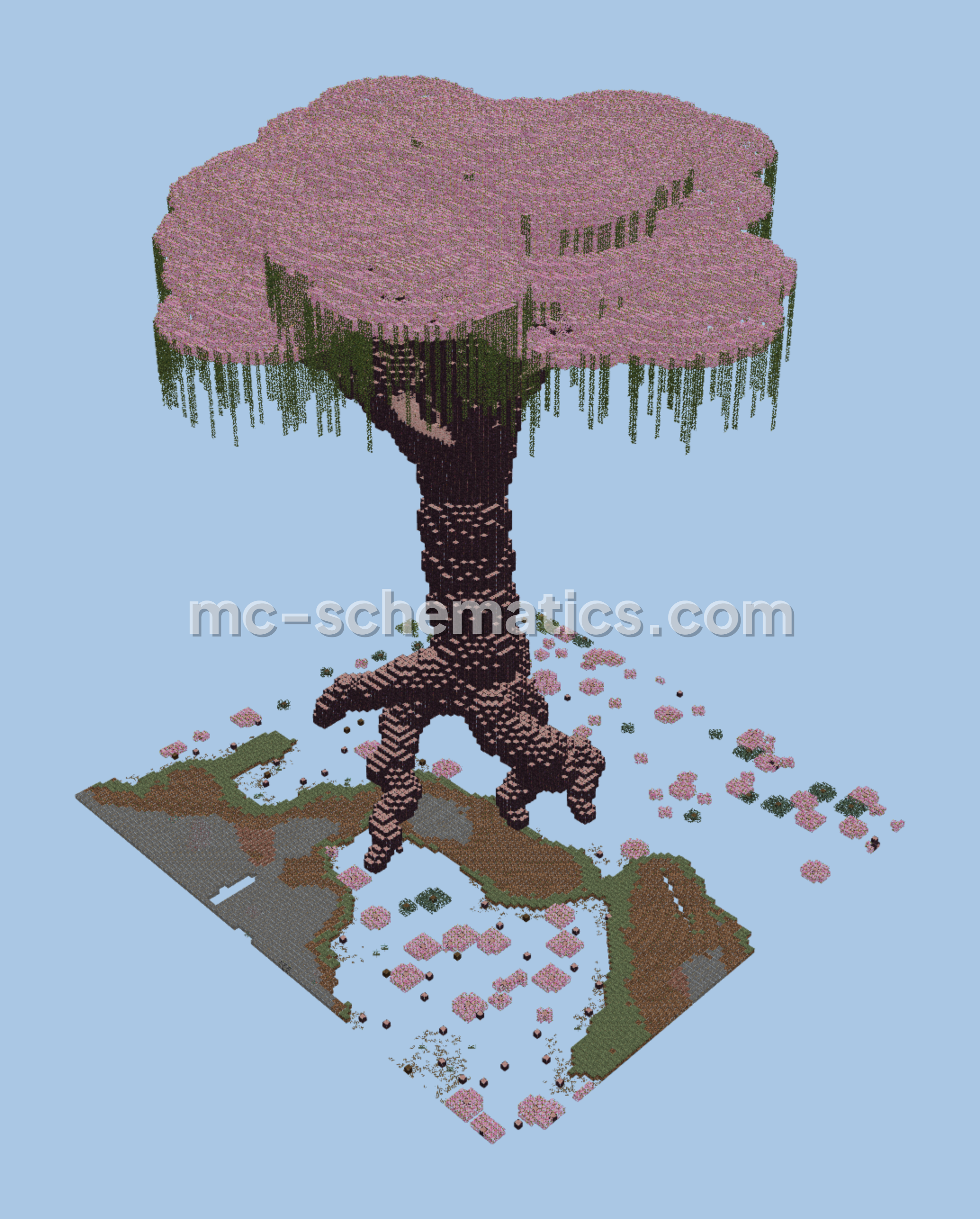 Massive Oak Tree Minecraft schematic preview