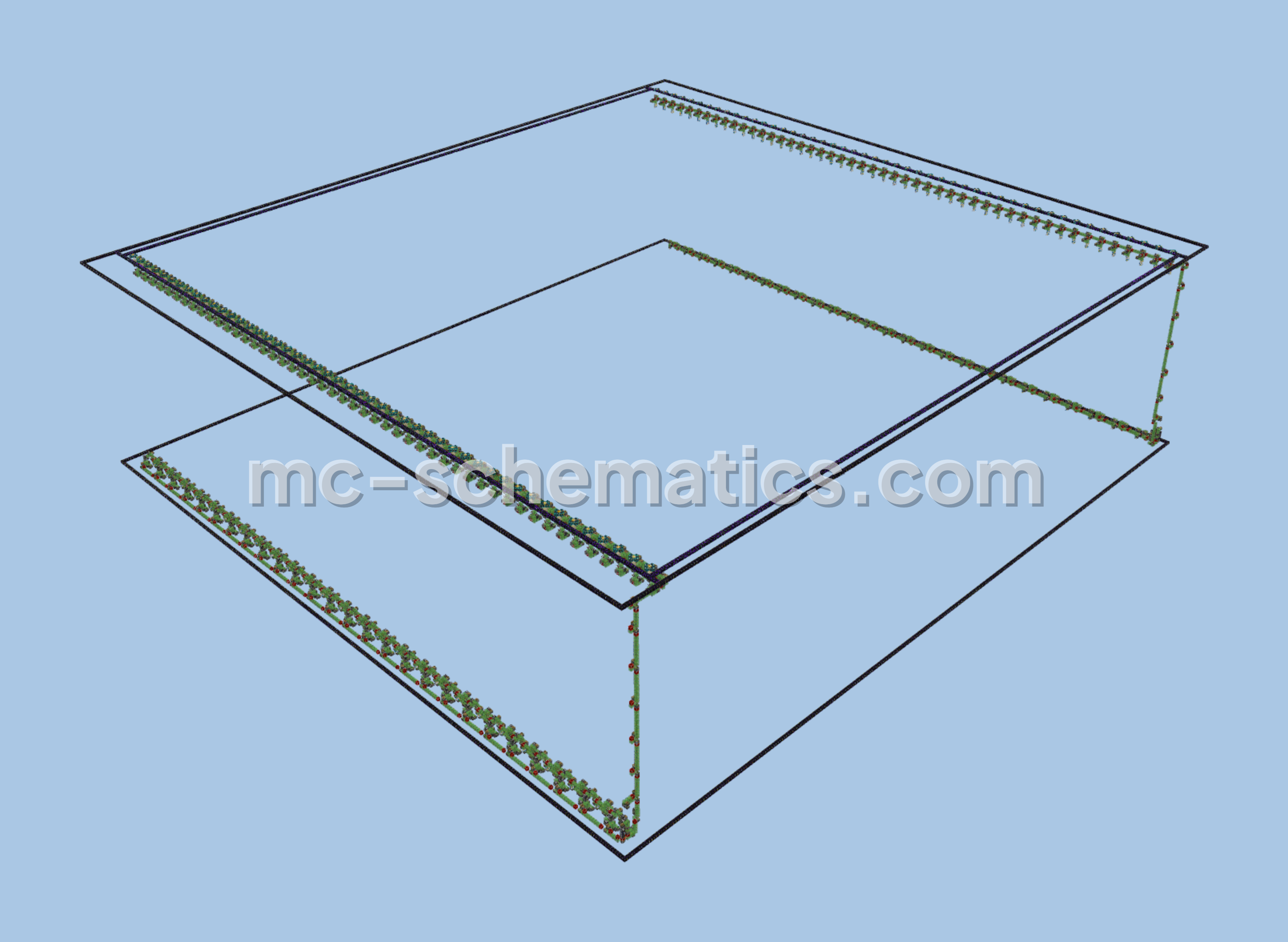 Massive Perimeter World Eater Minecraft schematic preview