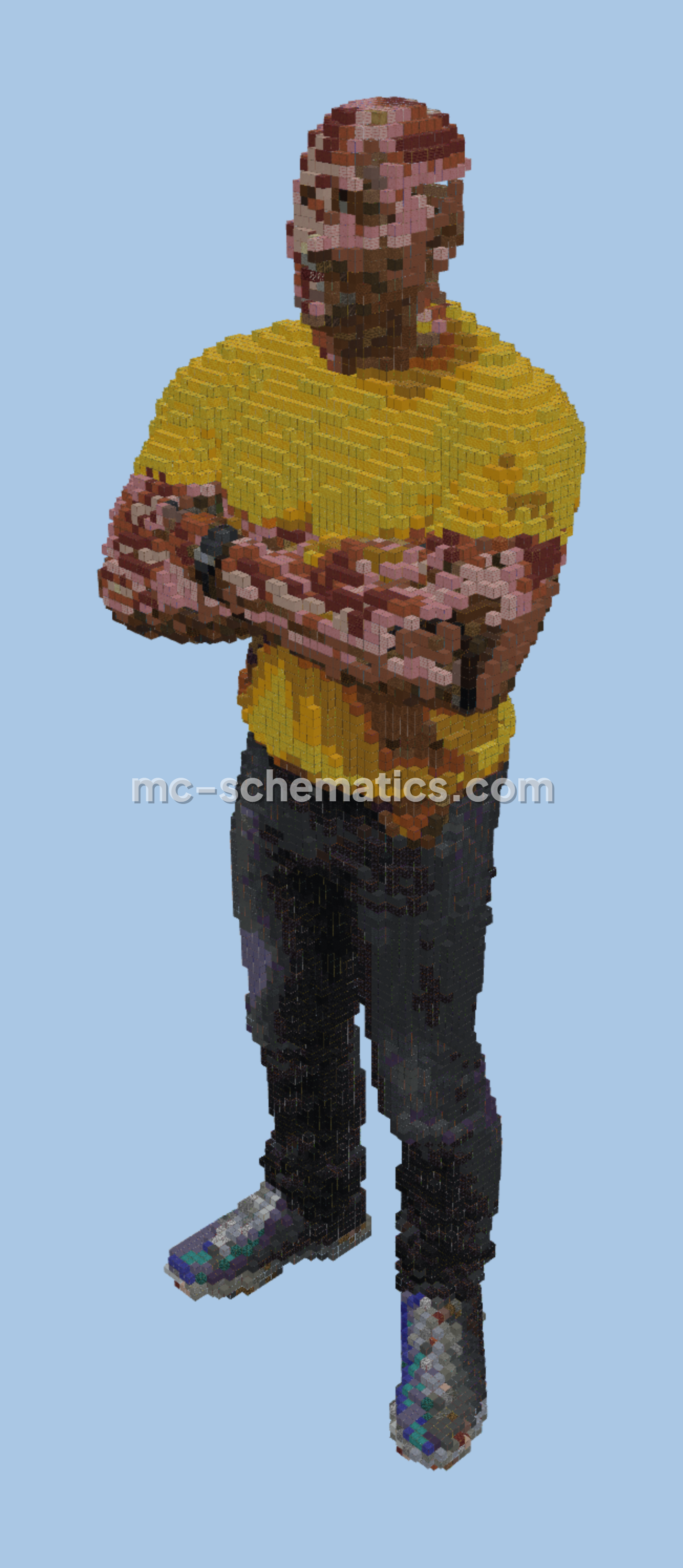 Massive Rock Statue Minecraft schematic preview