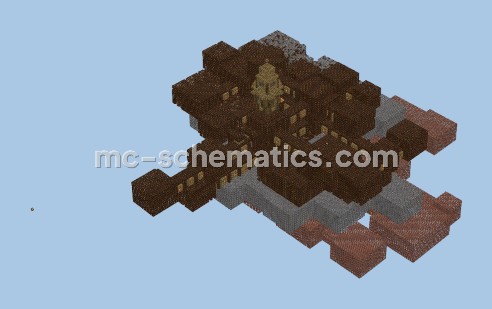 Massive Swamp Dungeon and Spawn Minecraft schematic preview