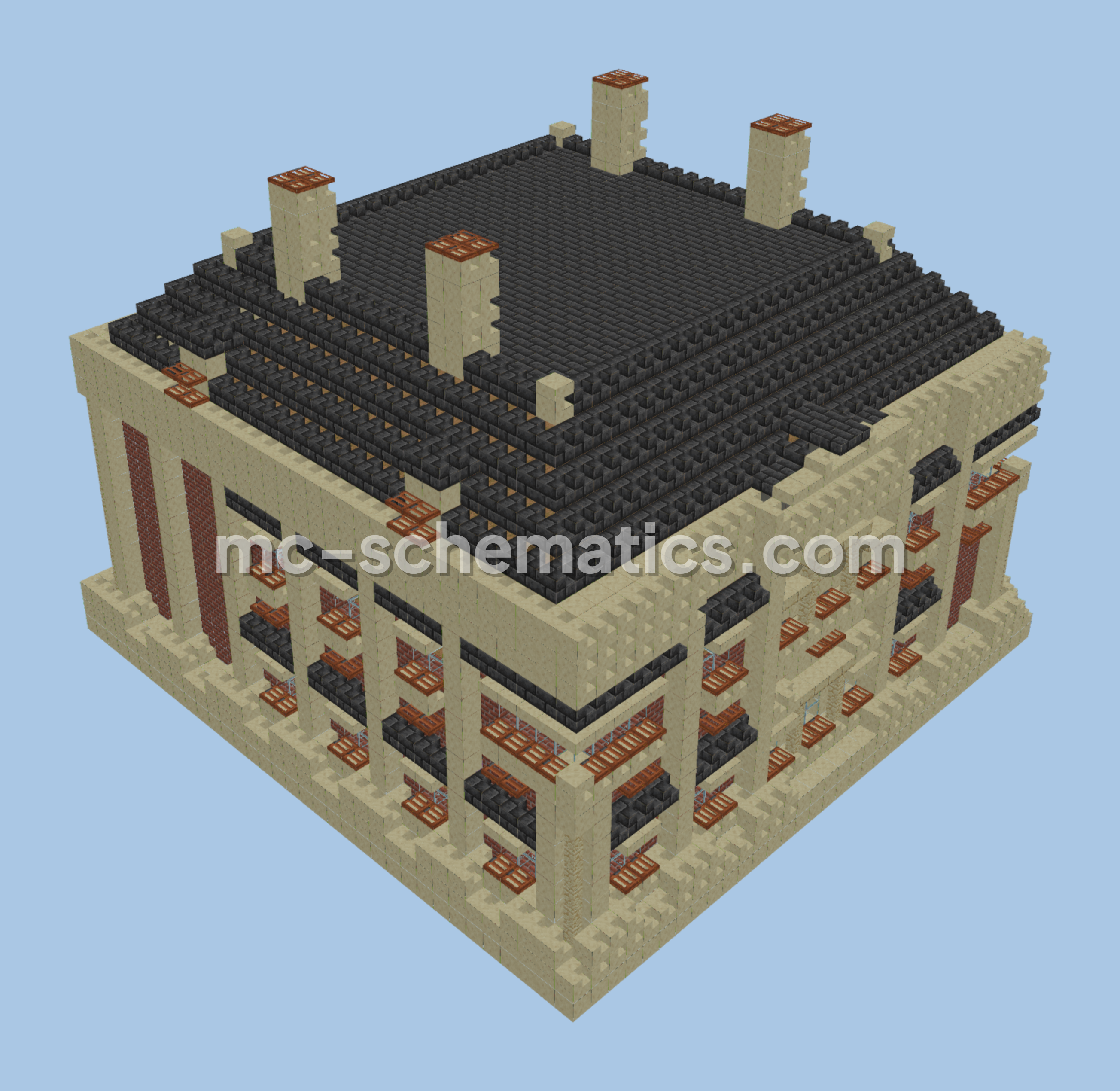 Mauritshuis Palace Mansion Minecraft schematic preview
