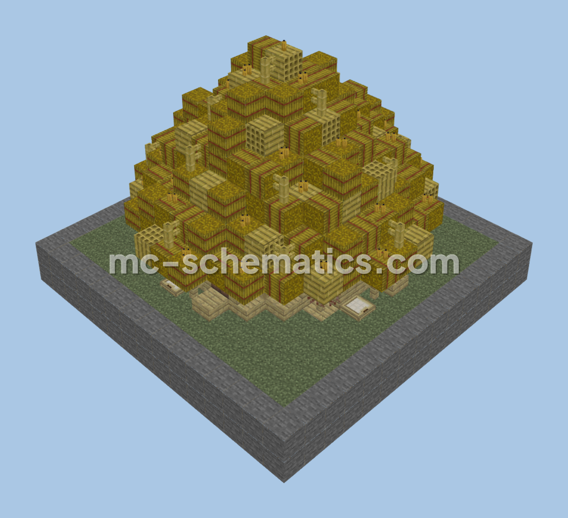 Mayan House 2 Minecraft schematic preview