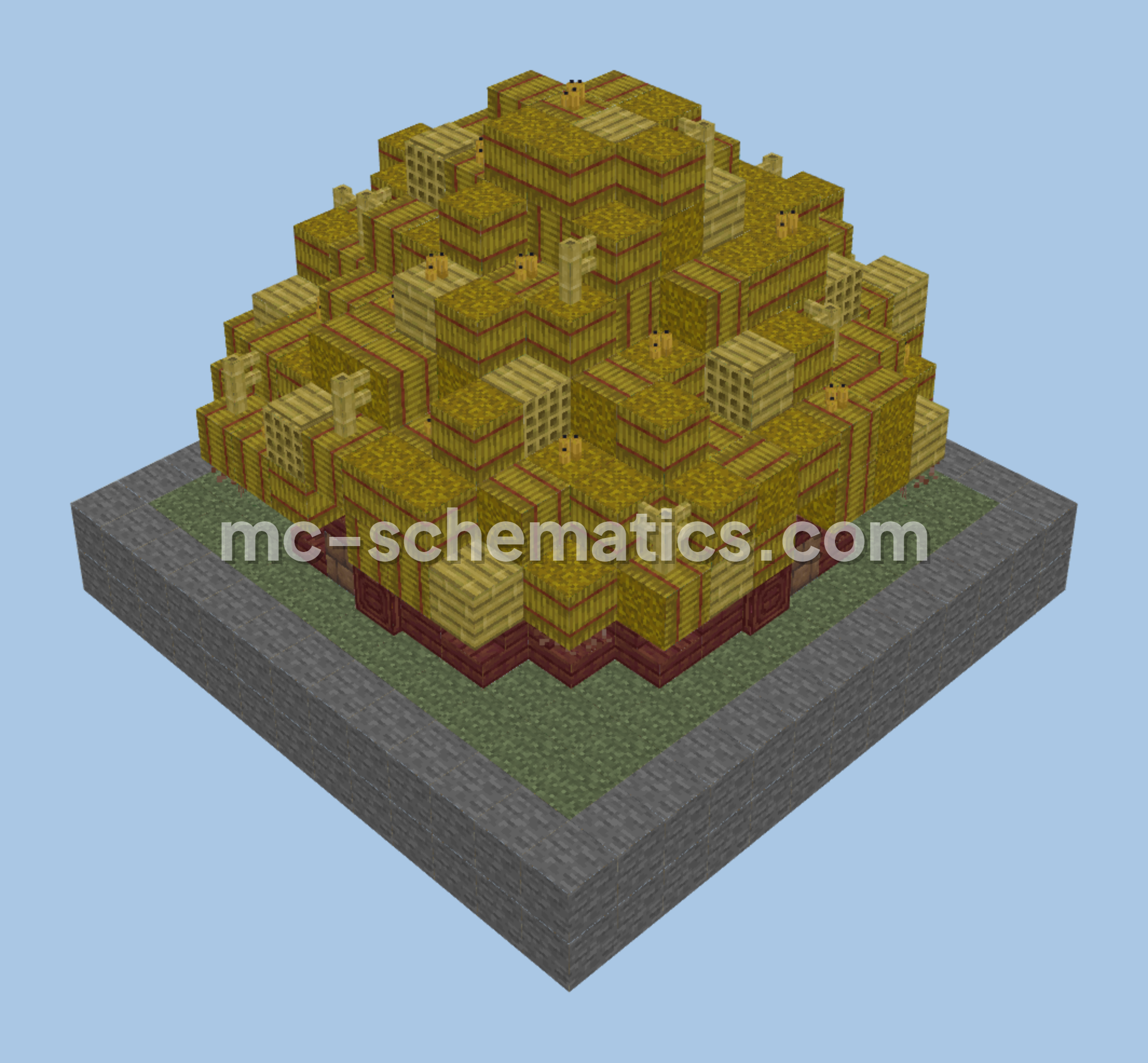 Mayan House 3 Minecraft schematic preview