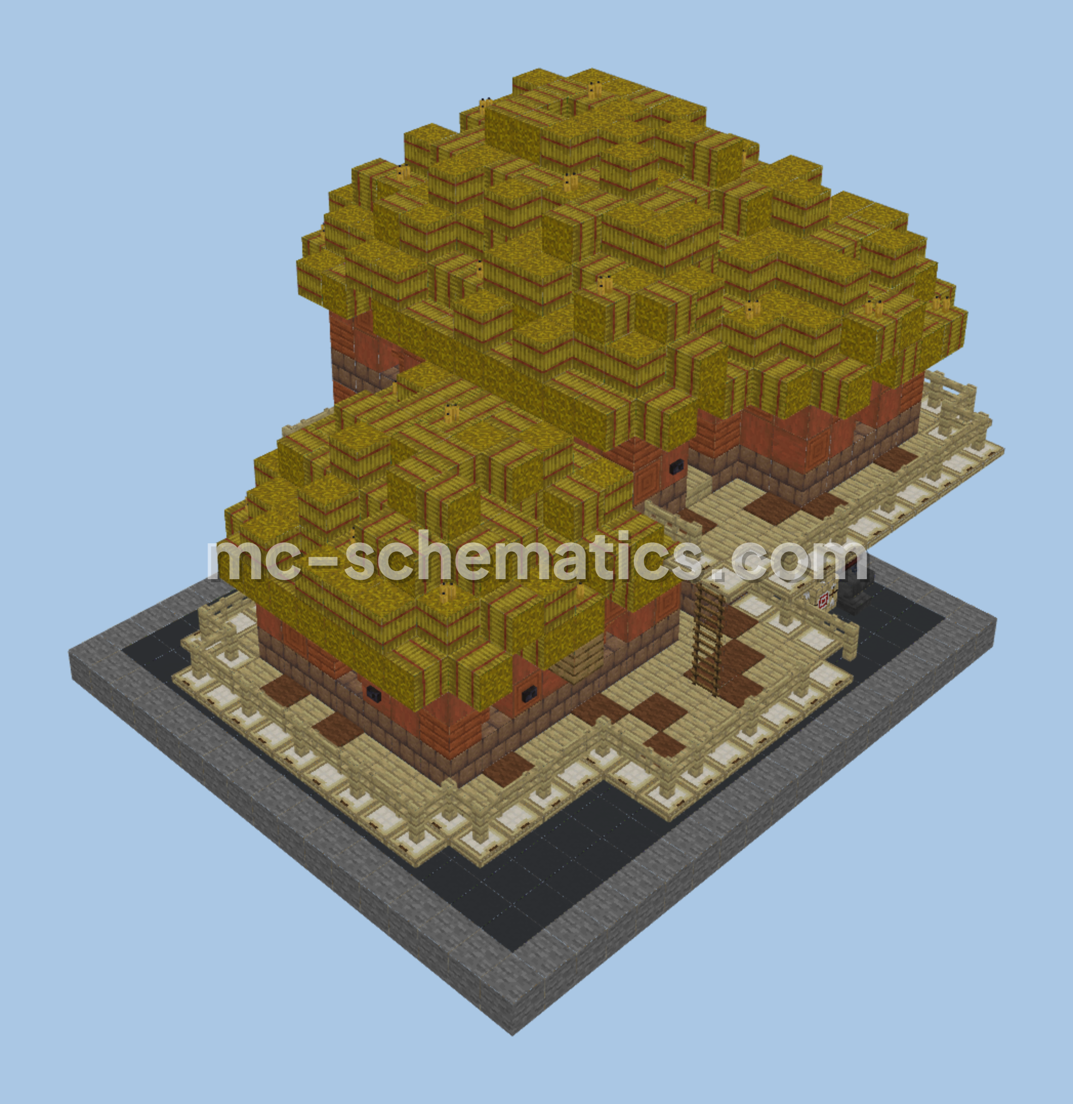 Mayan Treehouses 1-10 Minecraft schematic preview
