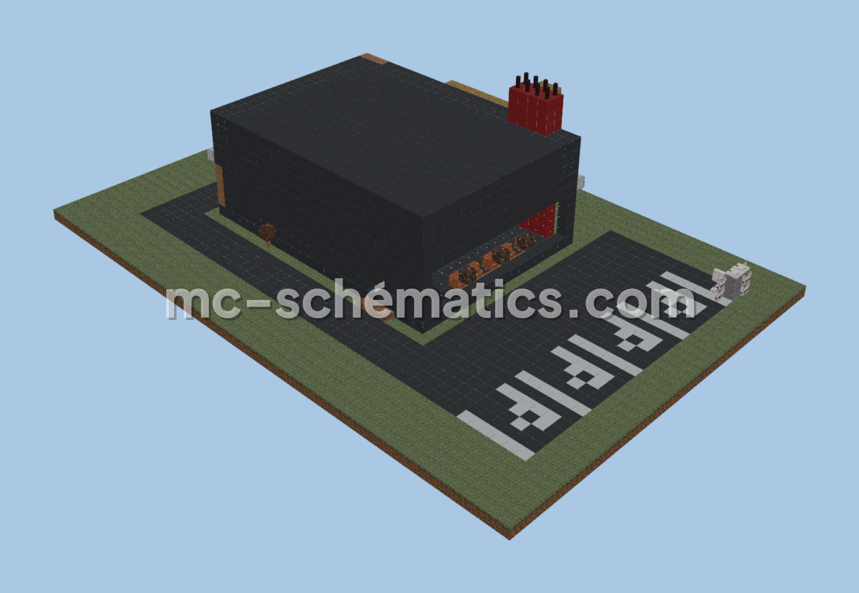 McDonalds Restaurant With Drive Thru Minecraft schematic preview