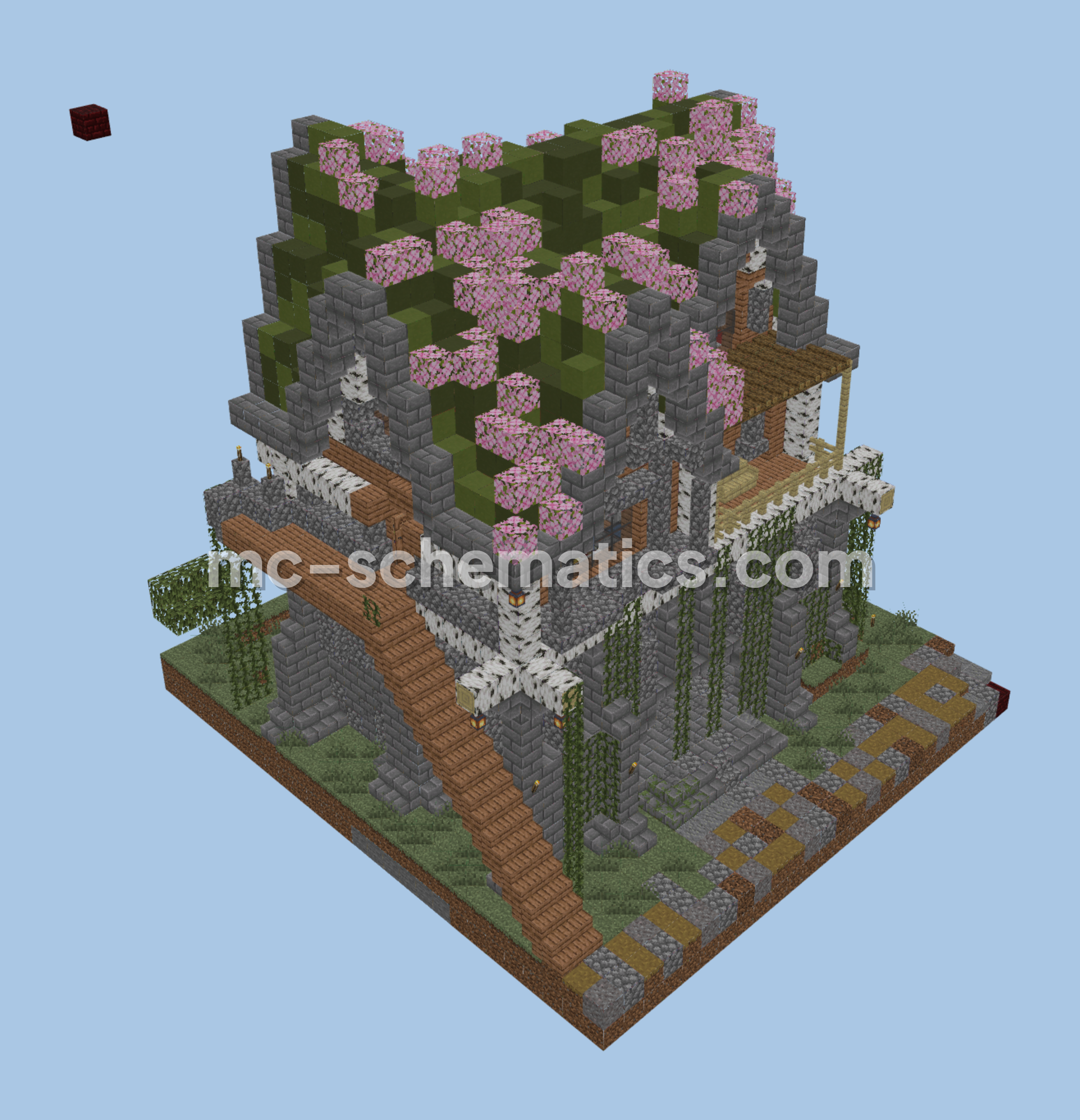 Medieval Blacksmith House Schematic Build Minecraft schematic preview
