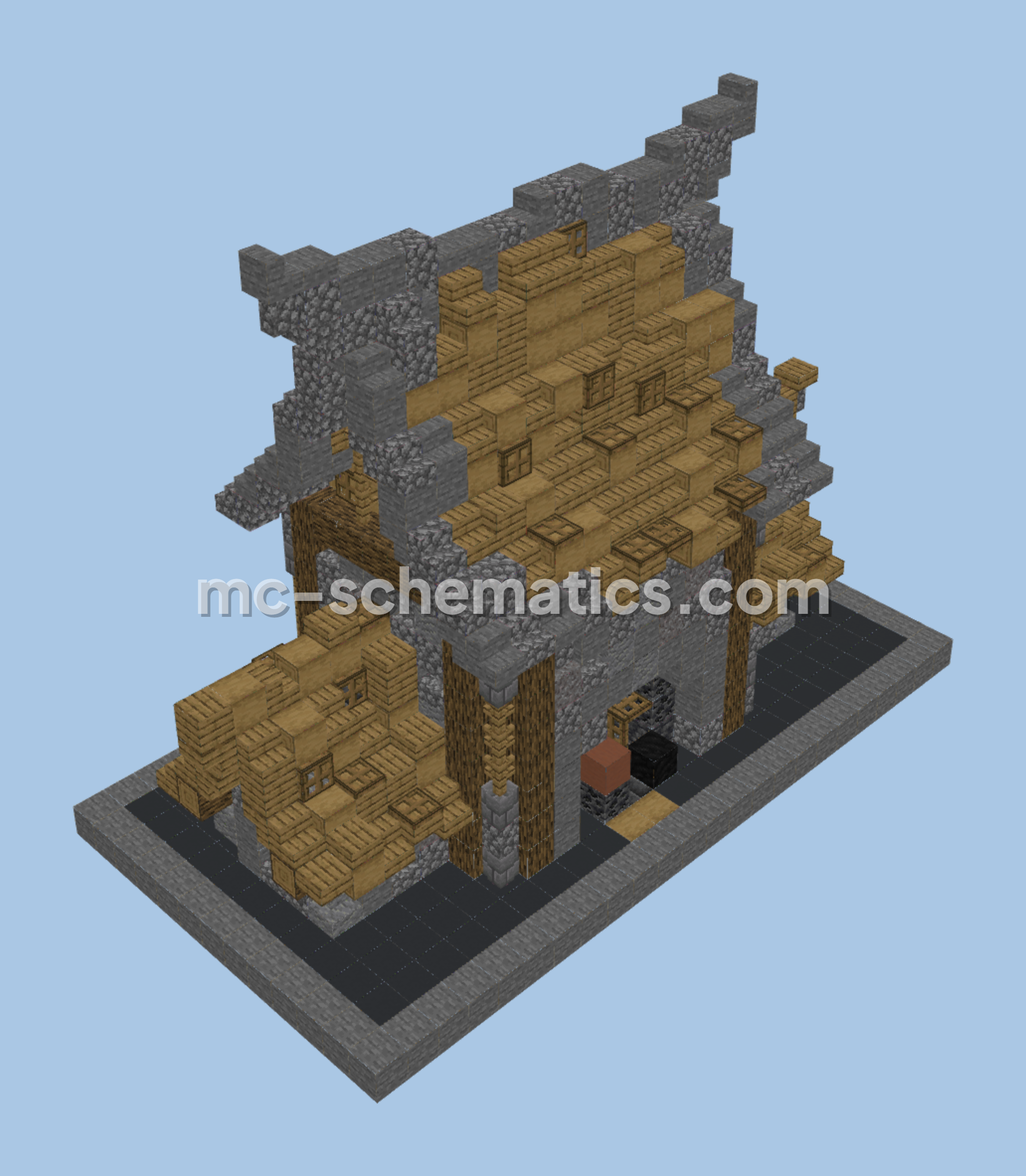 Medieval Blacksmith House Minecraft schematic preview