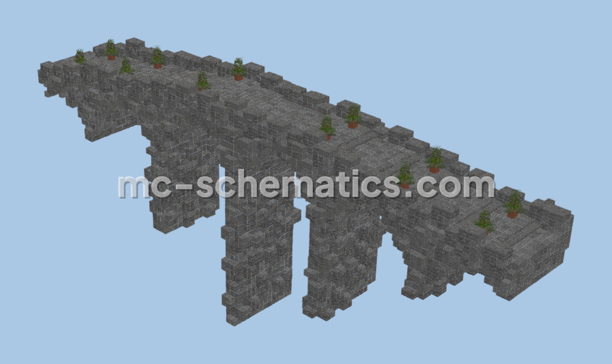 Medieval Bridge Minecraft schematic preview