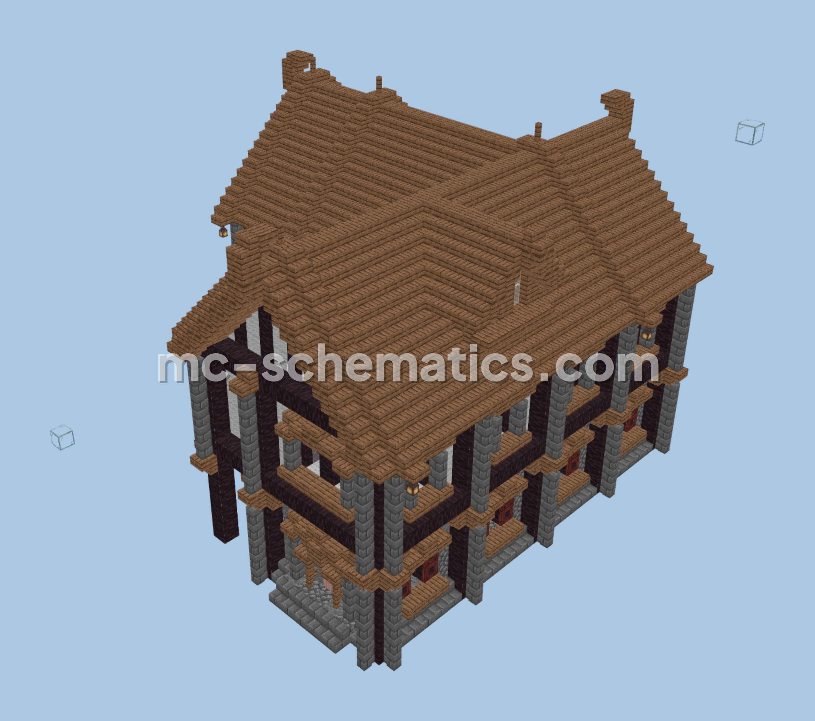 Medieval Building 21 Town Structure Minecraft schematic preview