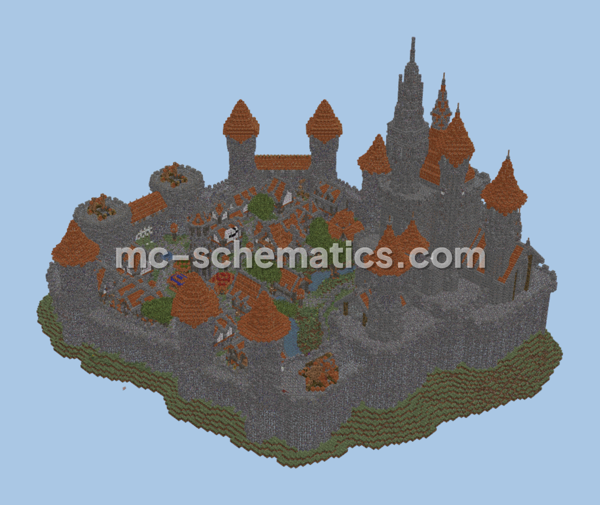 Medieval Castle Al Kharak-Nur Minecraft schematic preview