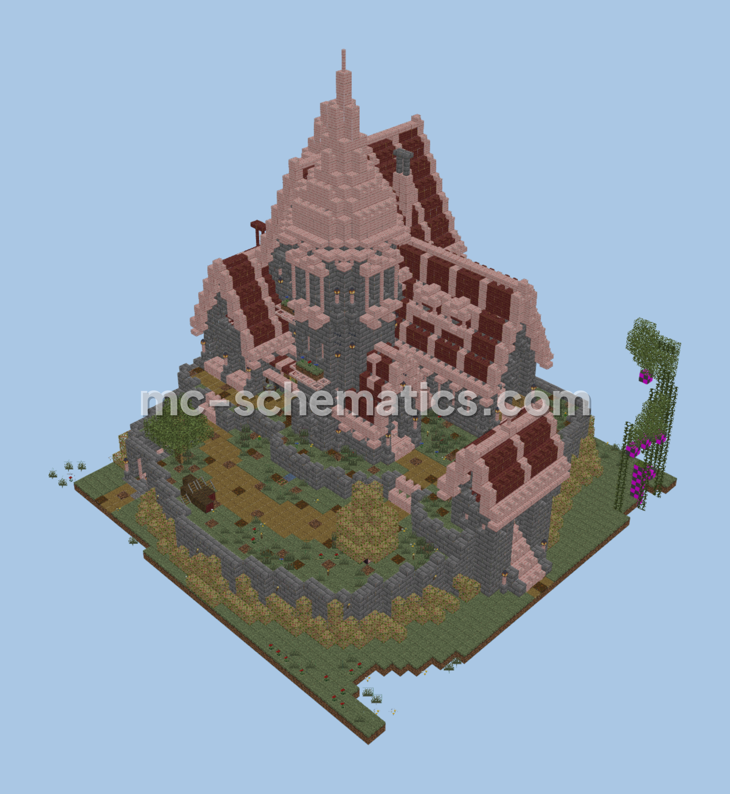 Medieval Castle Base Minecraft schematic