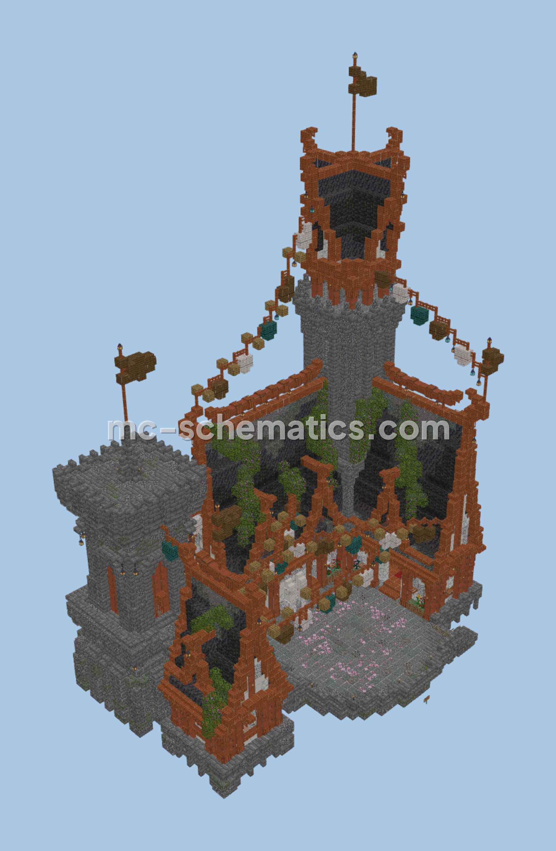Medieval Castle House Minecraft schematic preview