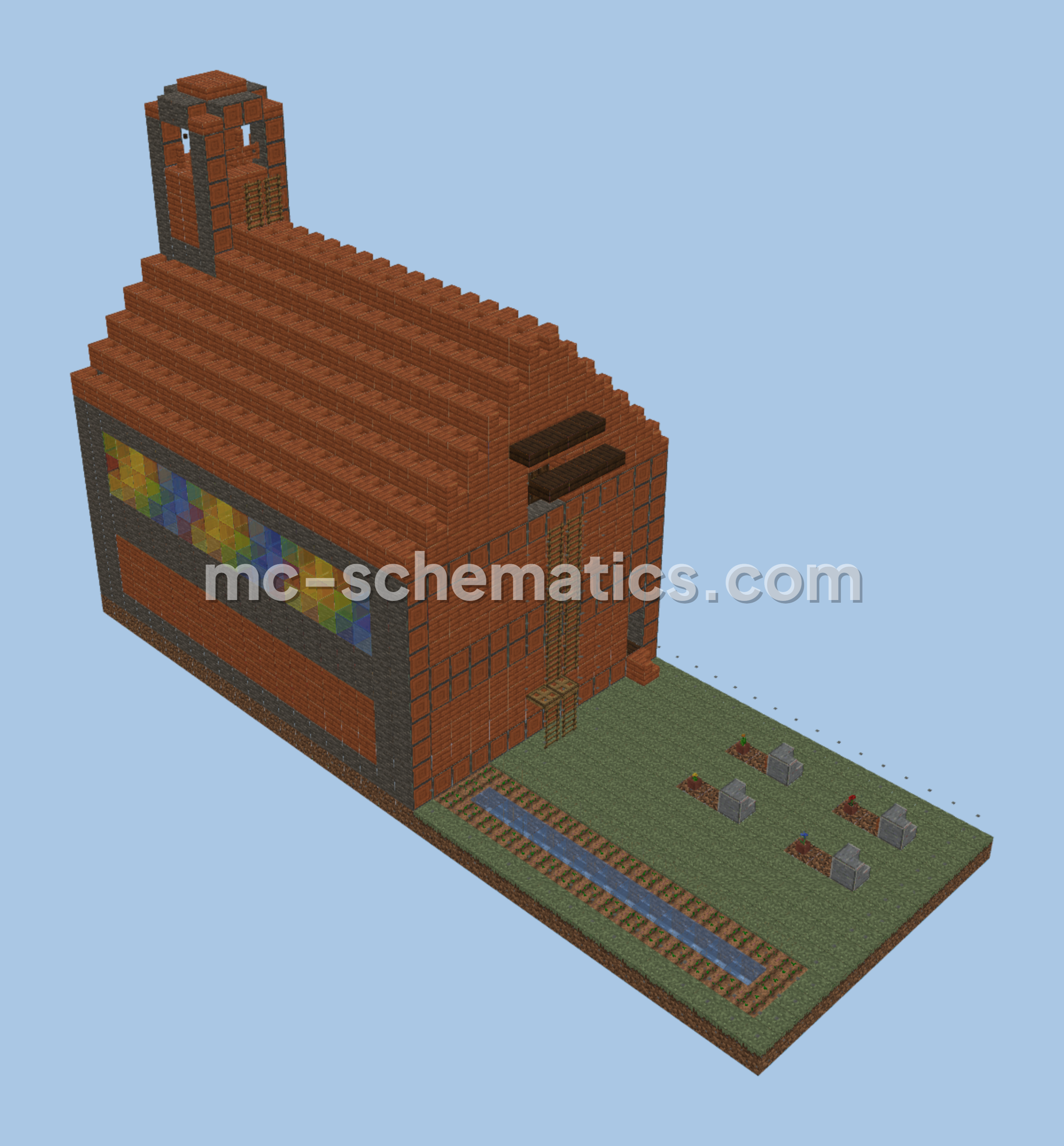 Medieval Church Design Minecraft schematic preview