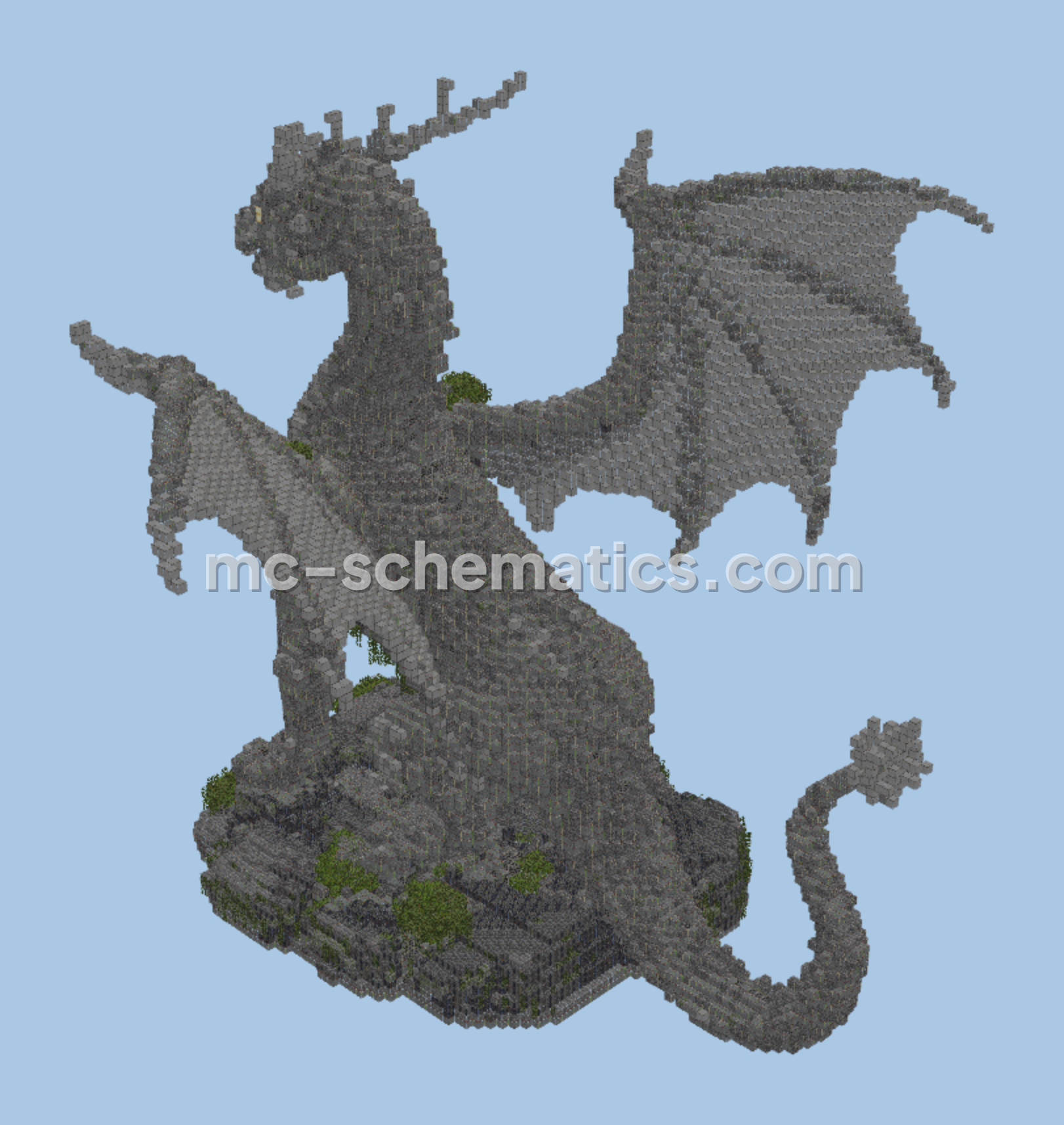 Medieval Dragon Monument Minecraft schematic