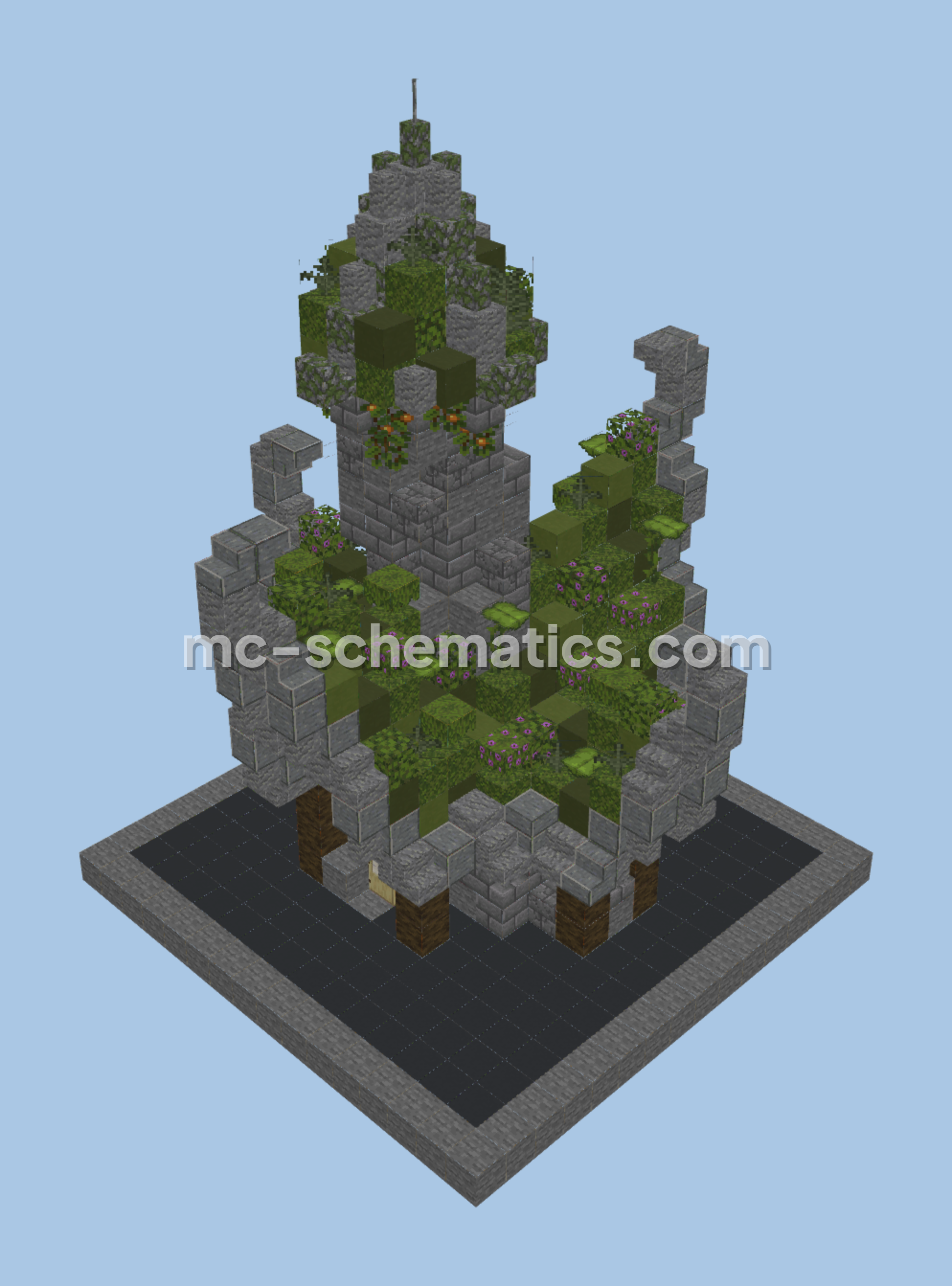 Medieval Fantasy House With Animal Elements Minecraft schematic preview