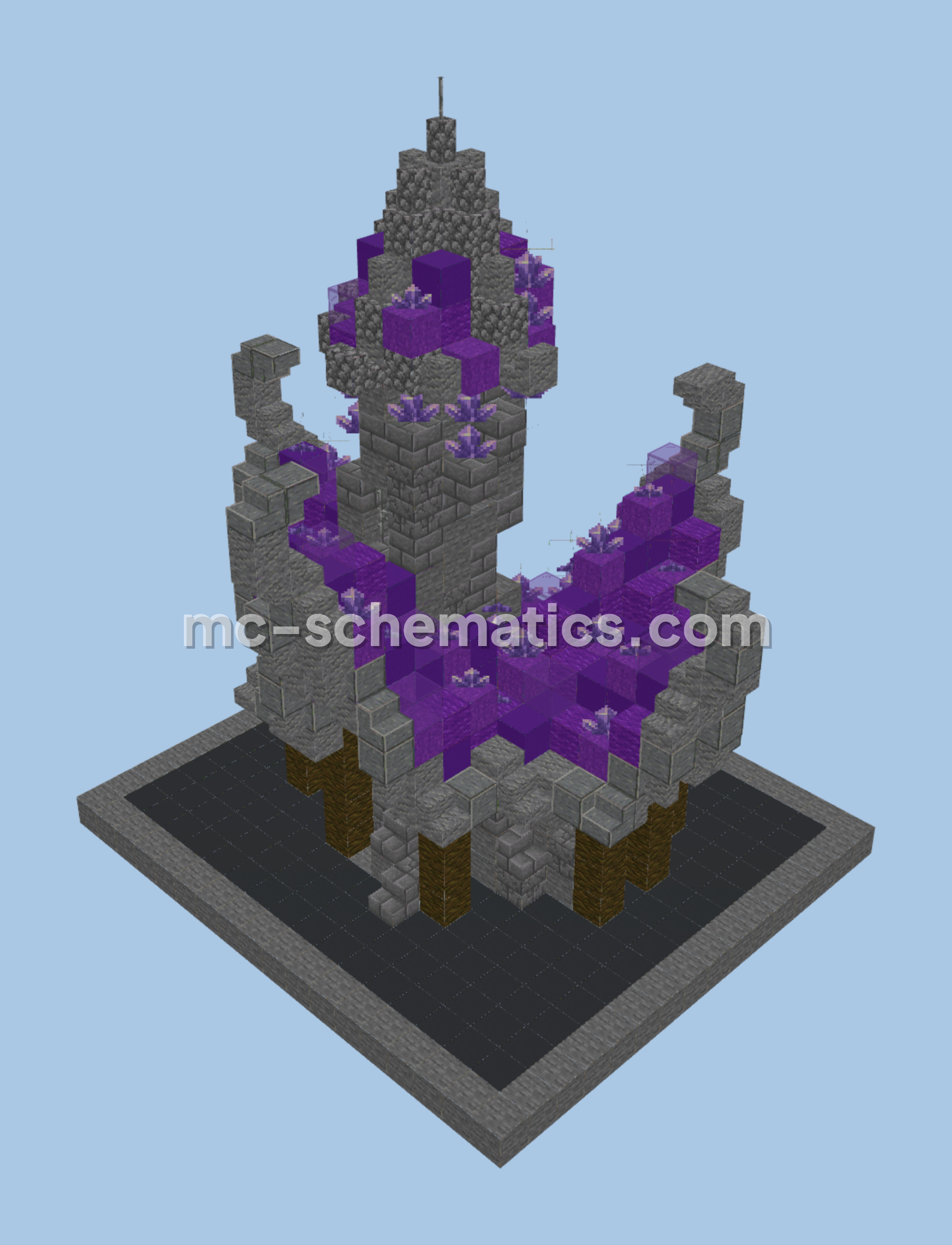 Medieval Fantasy House With Magical Touches Minecraft schematic preview